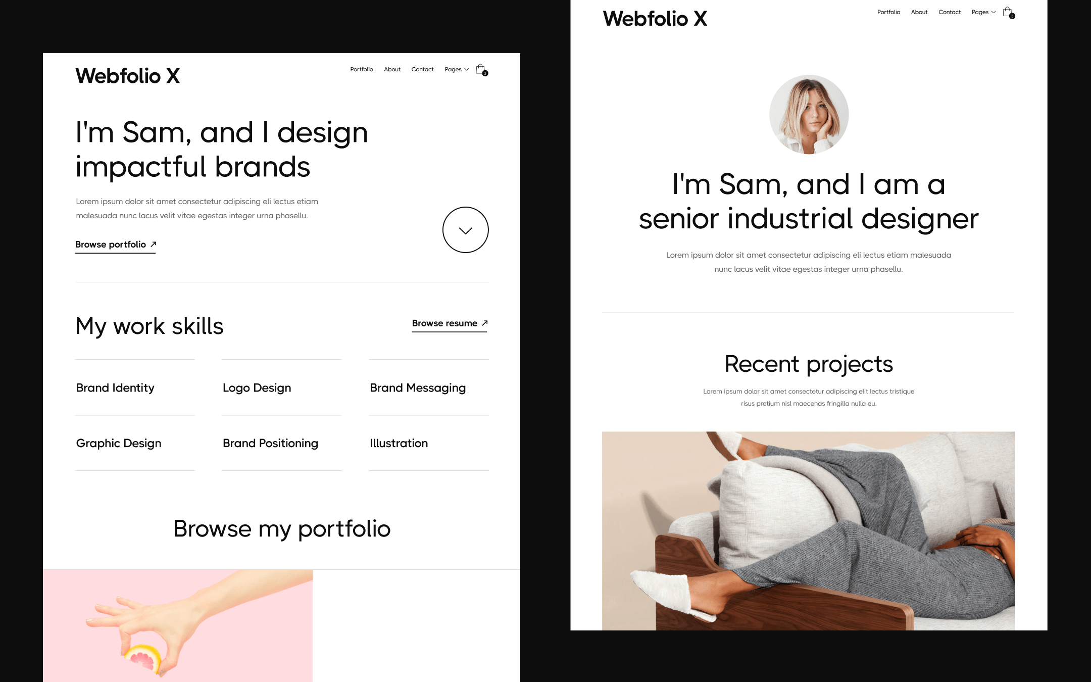 Plantilla de Portafolio de Diseño para Webflow