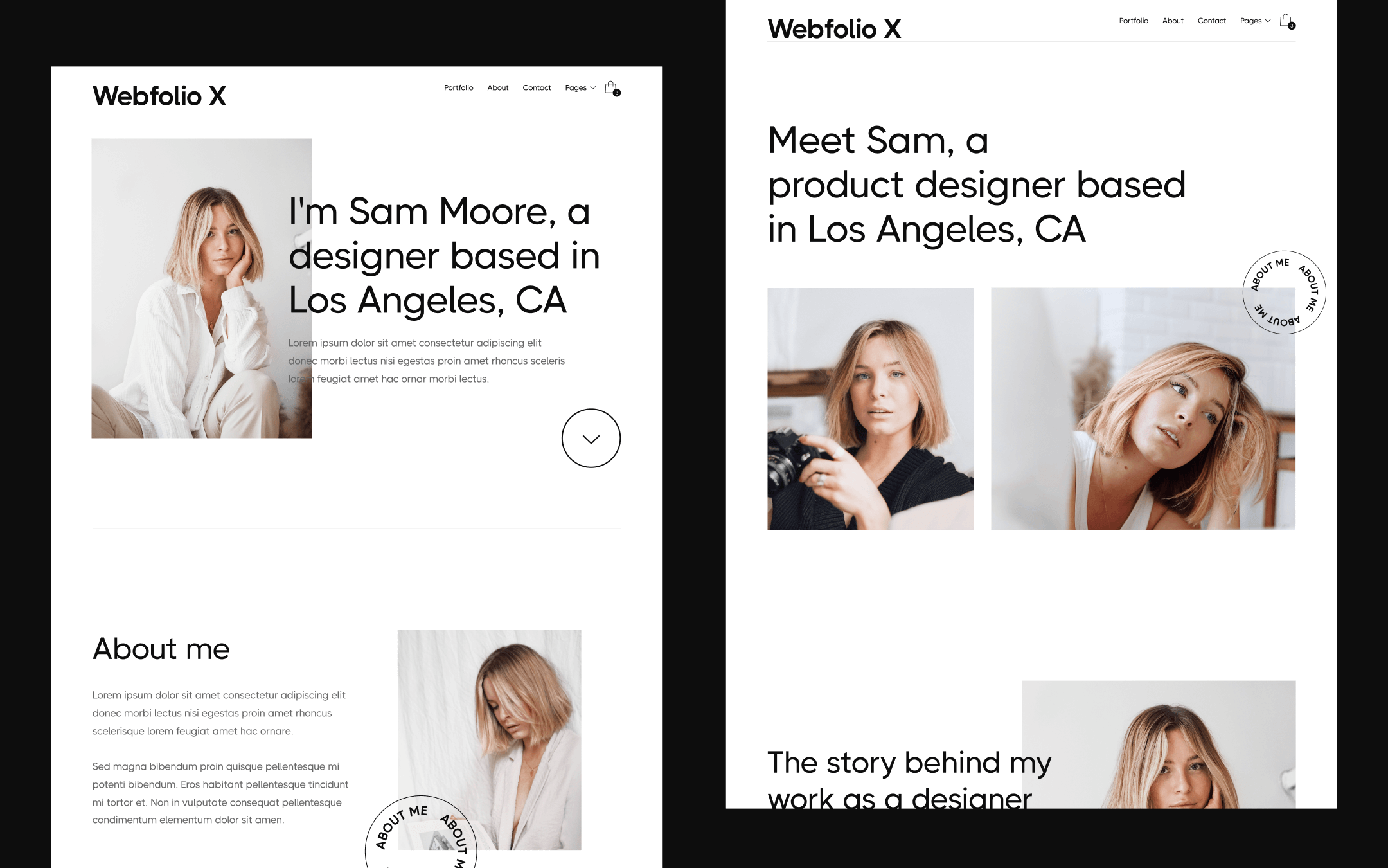 Webfolio X Template para Webflow