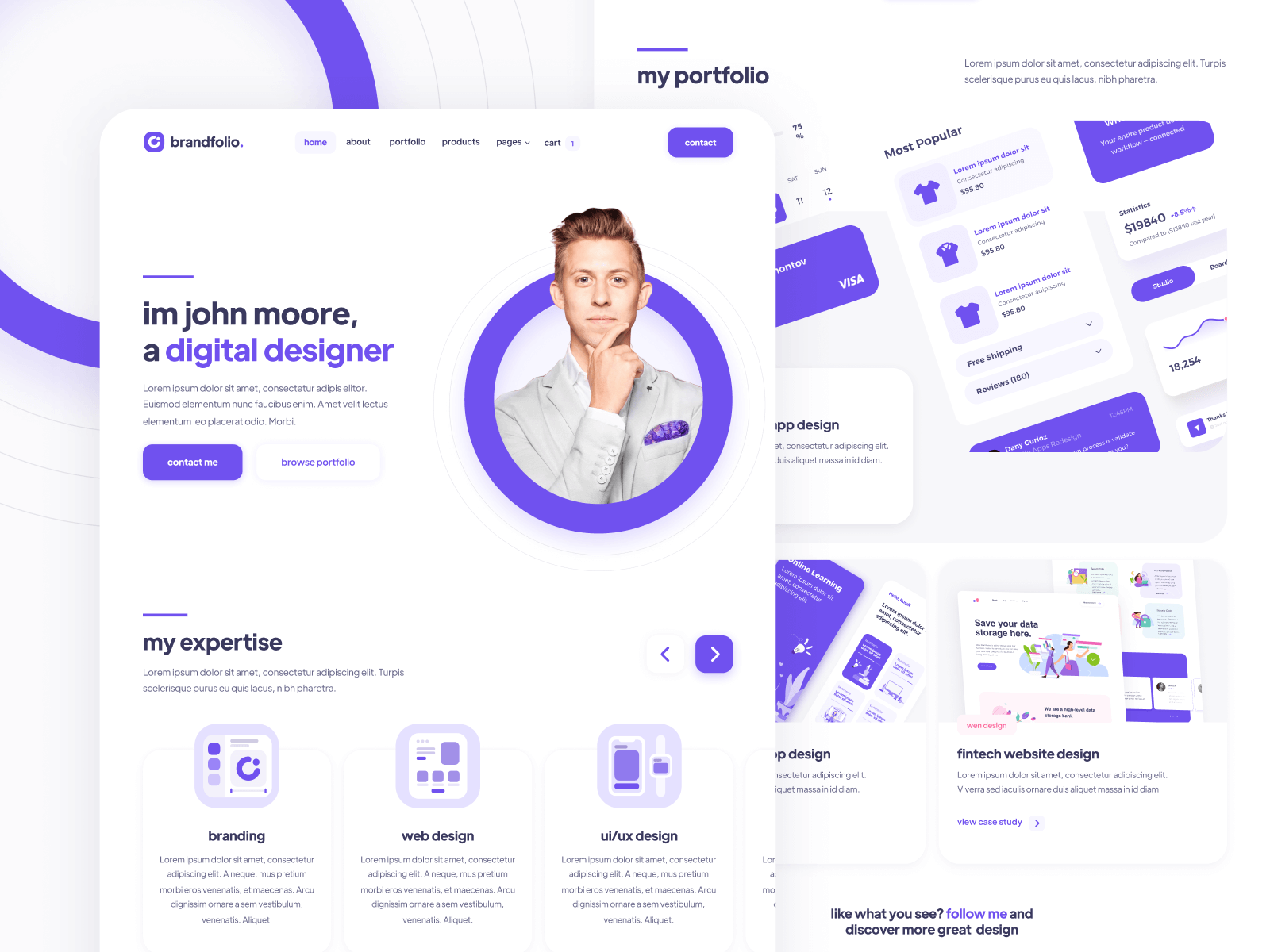 Plantilla de Portafolio de Diseño para Webflow