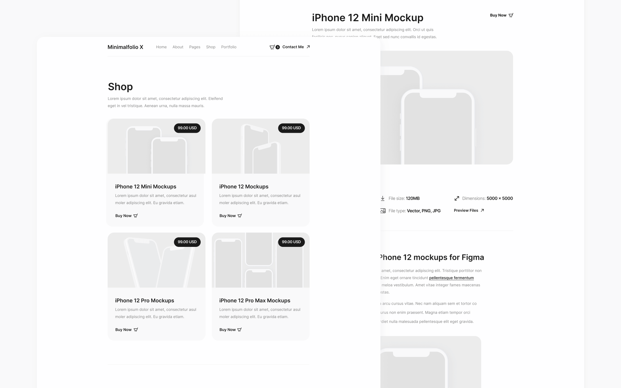 Minimalfolio X Template para Webflow