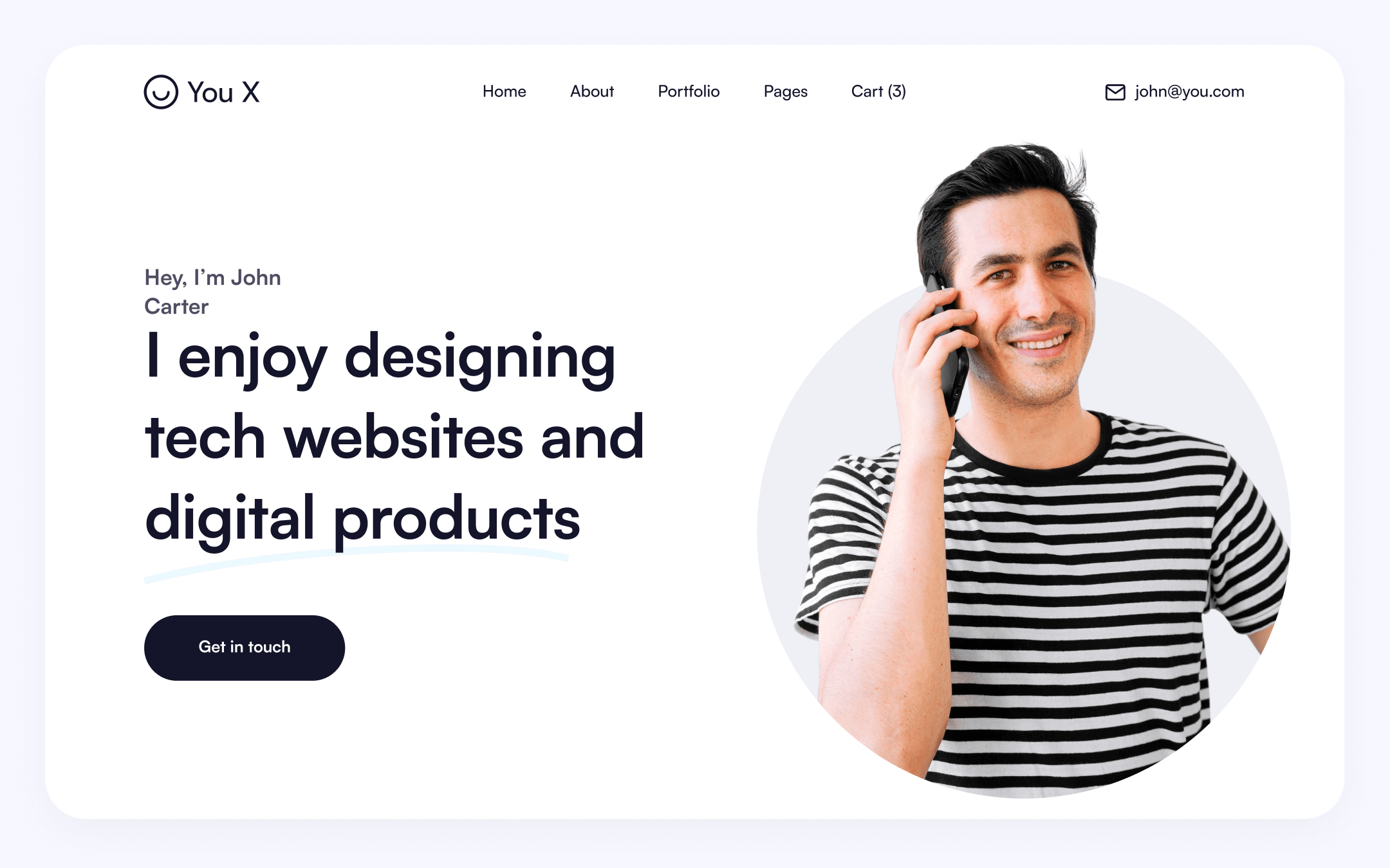 Plantilla de Portafolio Personal para Webflow