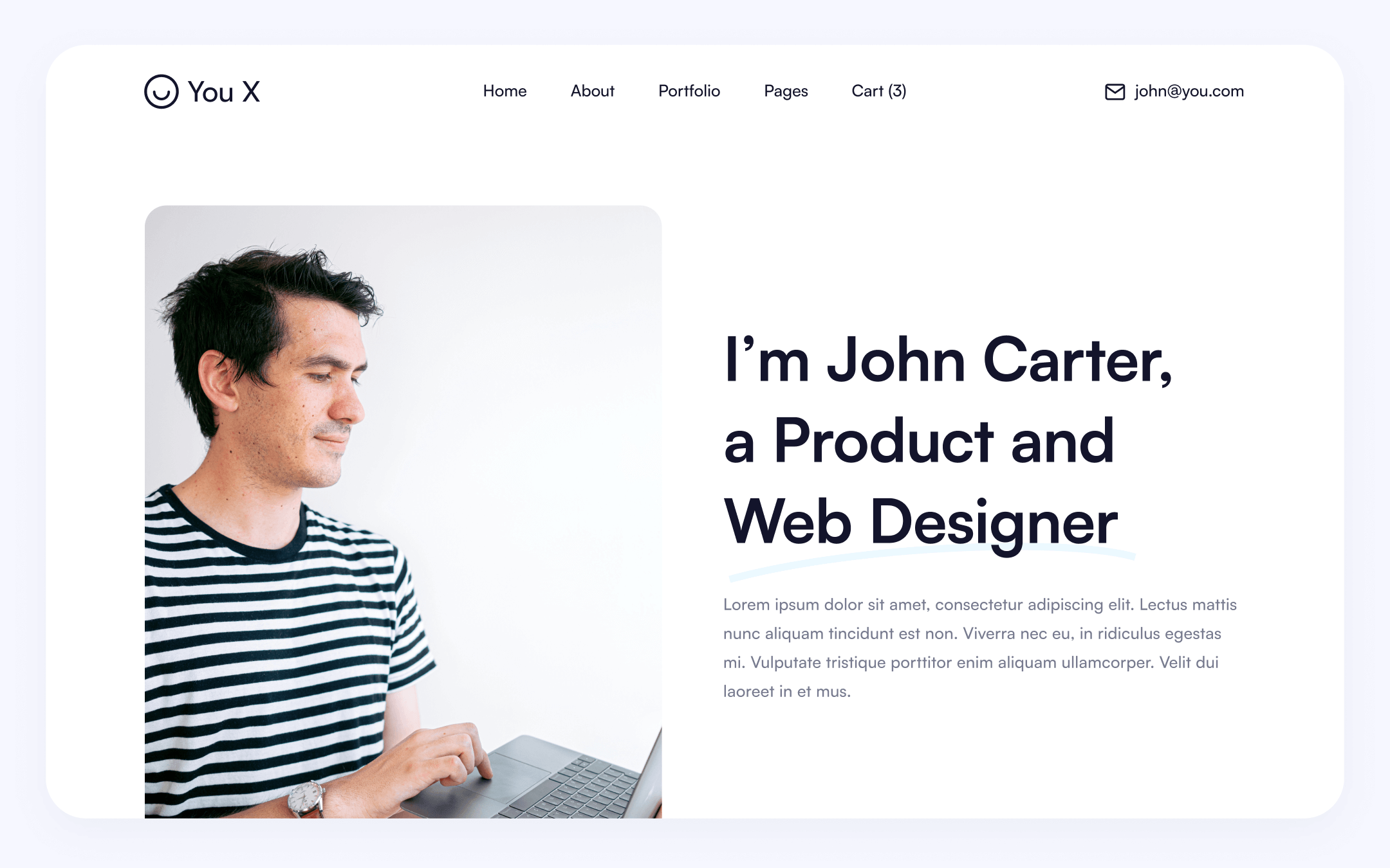 You X Template para Webflow
