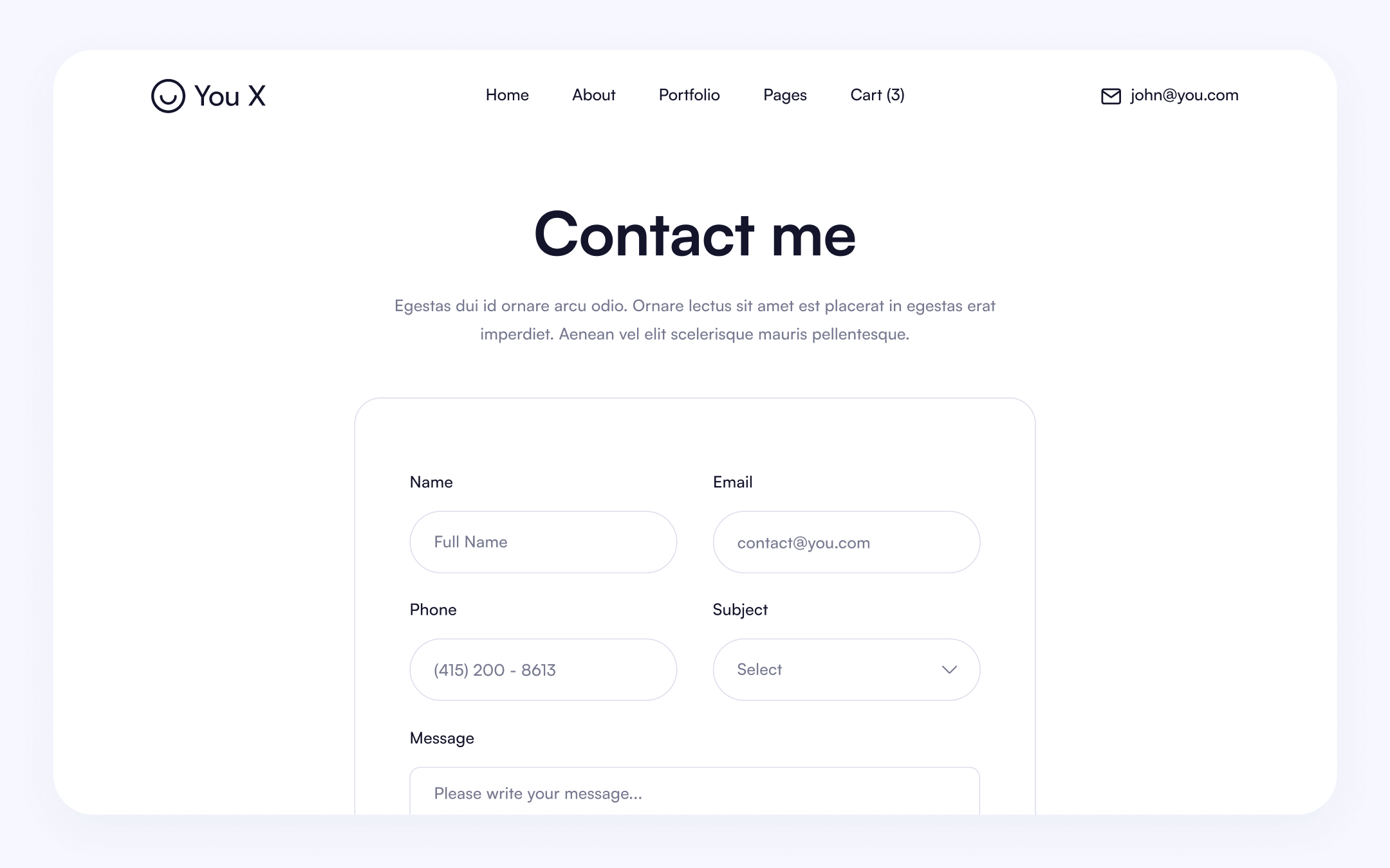 You X Template para Webflow