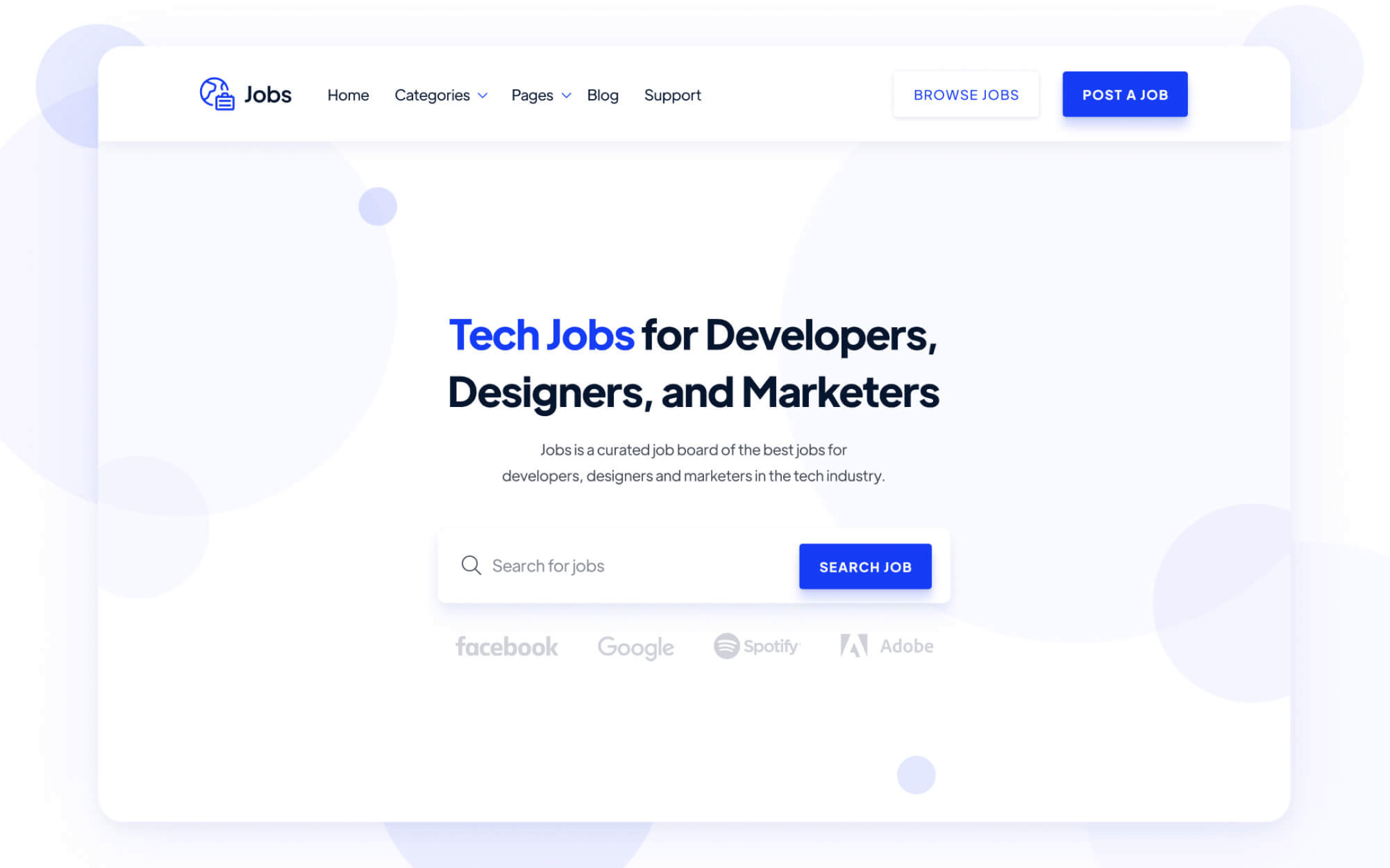 Jobs Template para Webflow