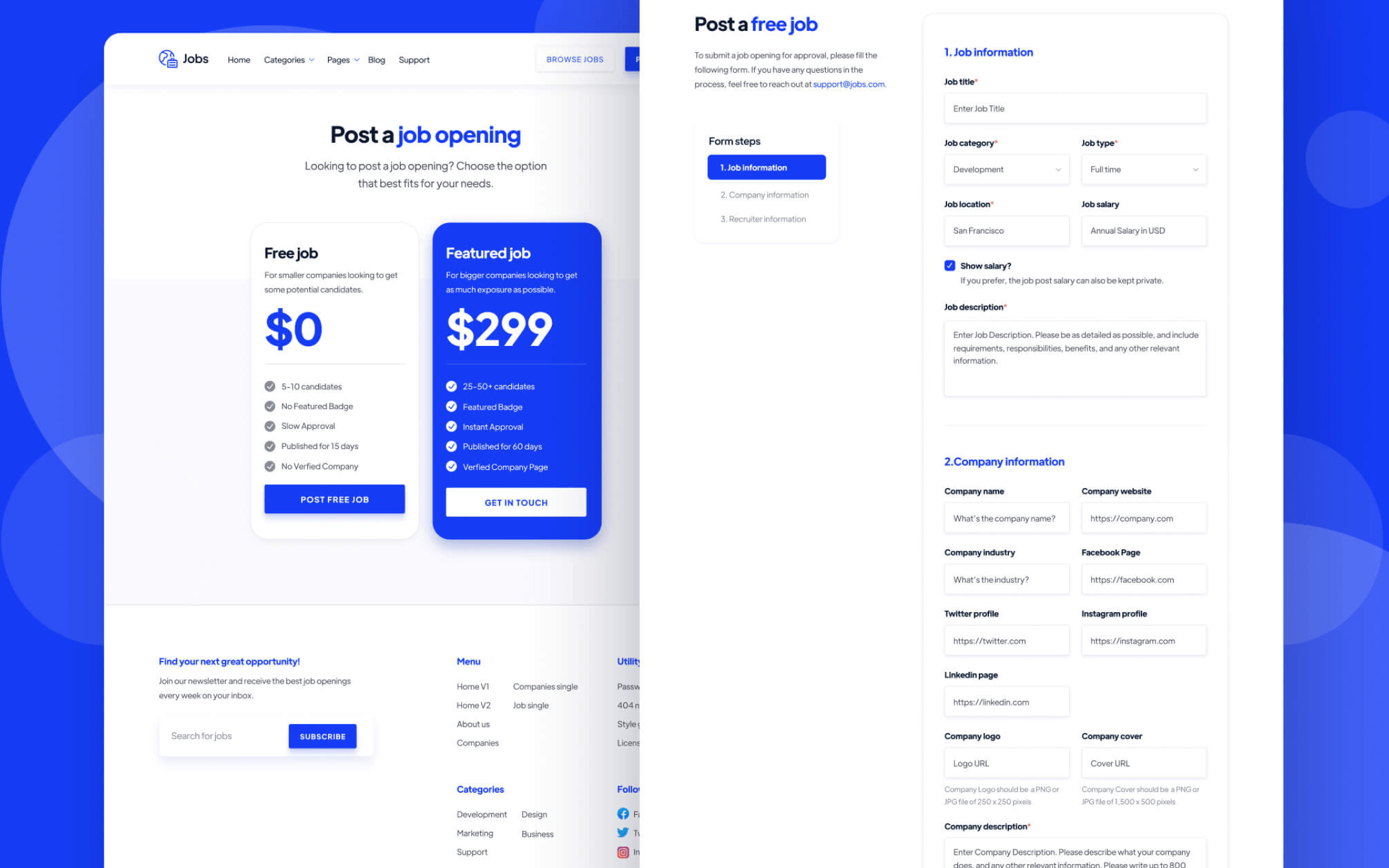 Jobs Template para Webflow