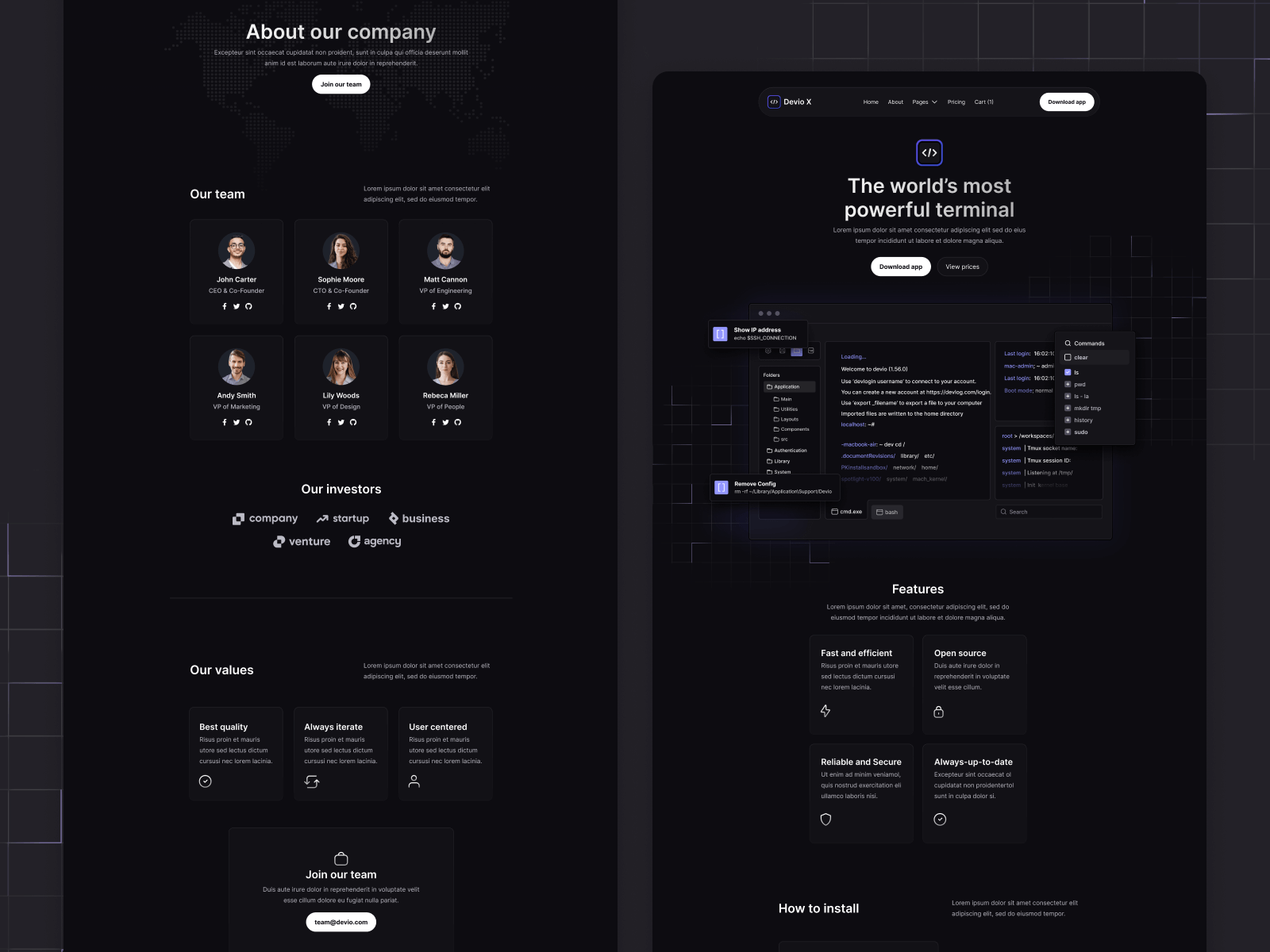 Template de SaaS de Tecnología para Webflow