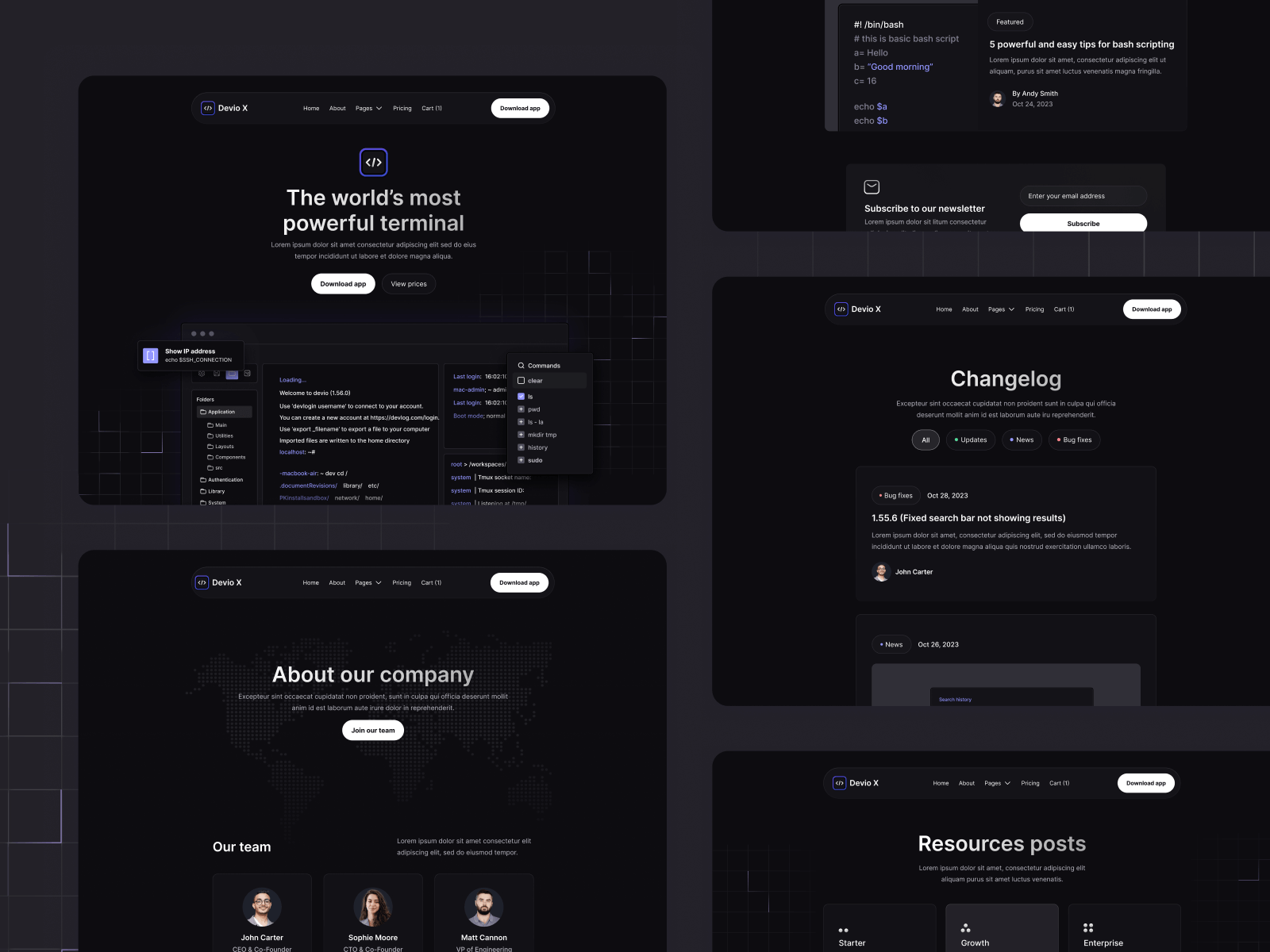 Plantilla de Saas de Tecnología para Sitio Web en Webflow
