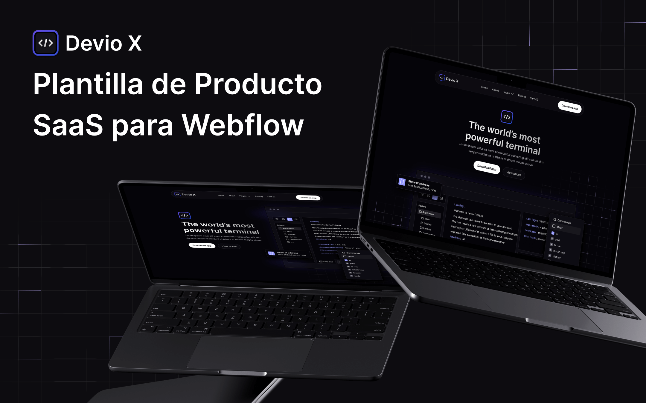 Plantilla de Producto SaaS para Webflow