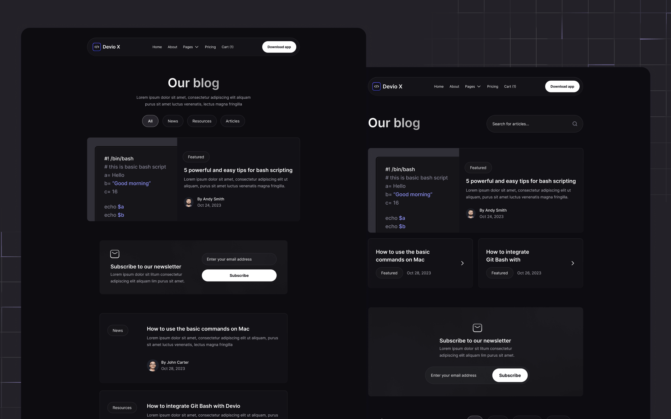 Devio X Template para Webflow