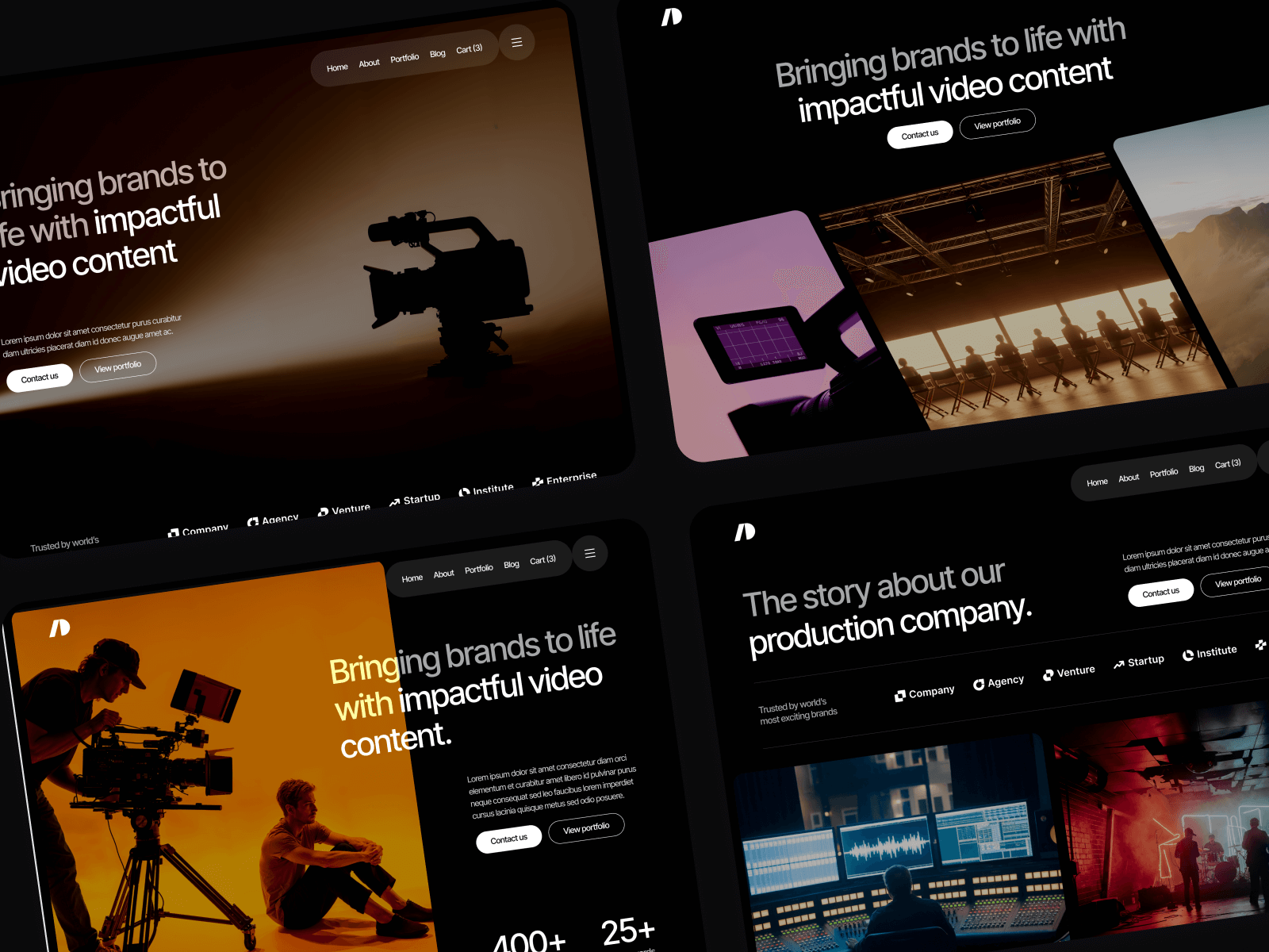 Plantilla para Webflow de Productora Audiovisual