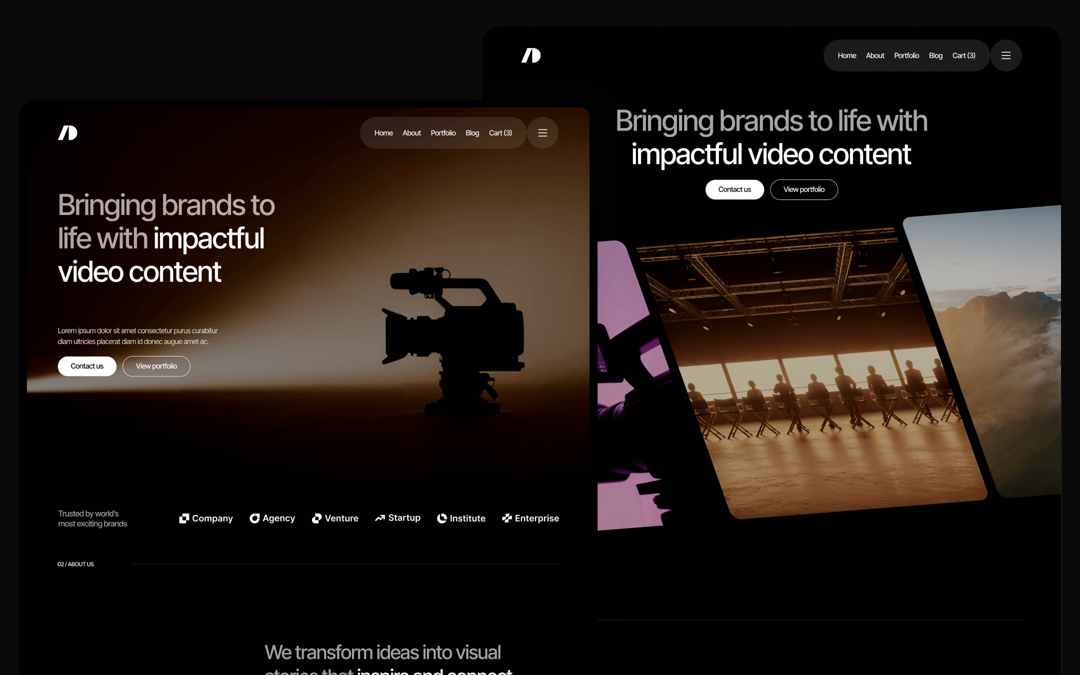Cinemaflow Template para Webflow