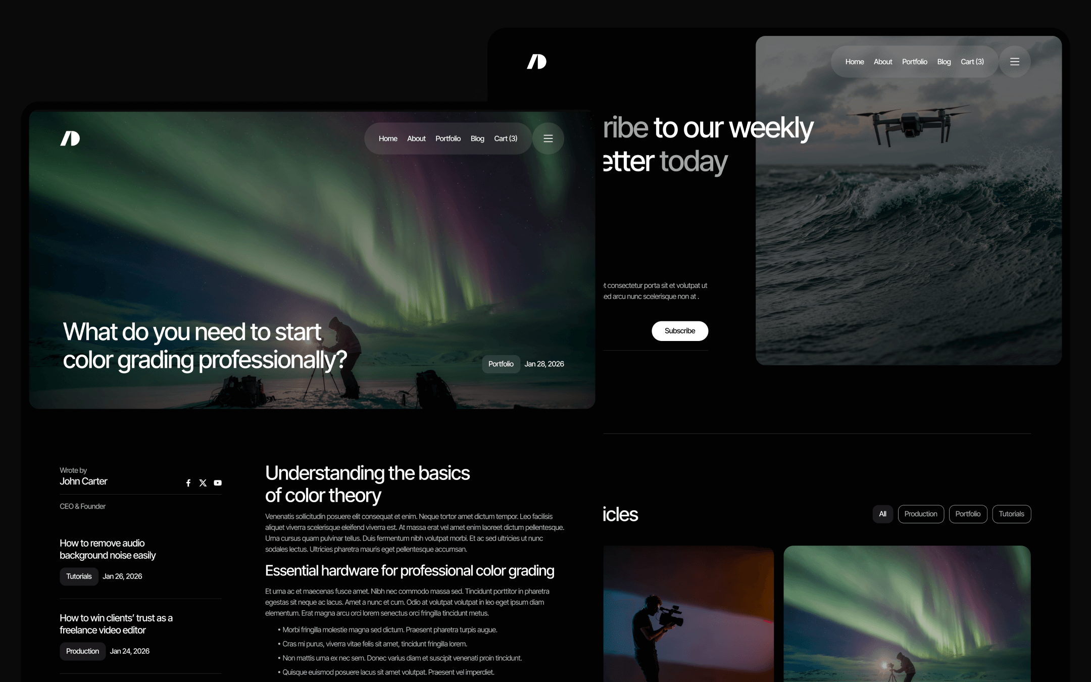 Cinemaflow Template para Webflow
