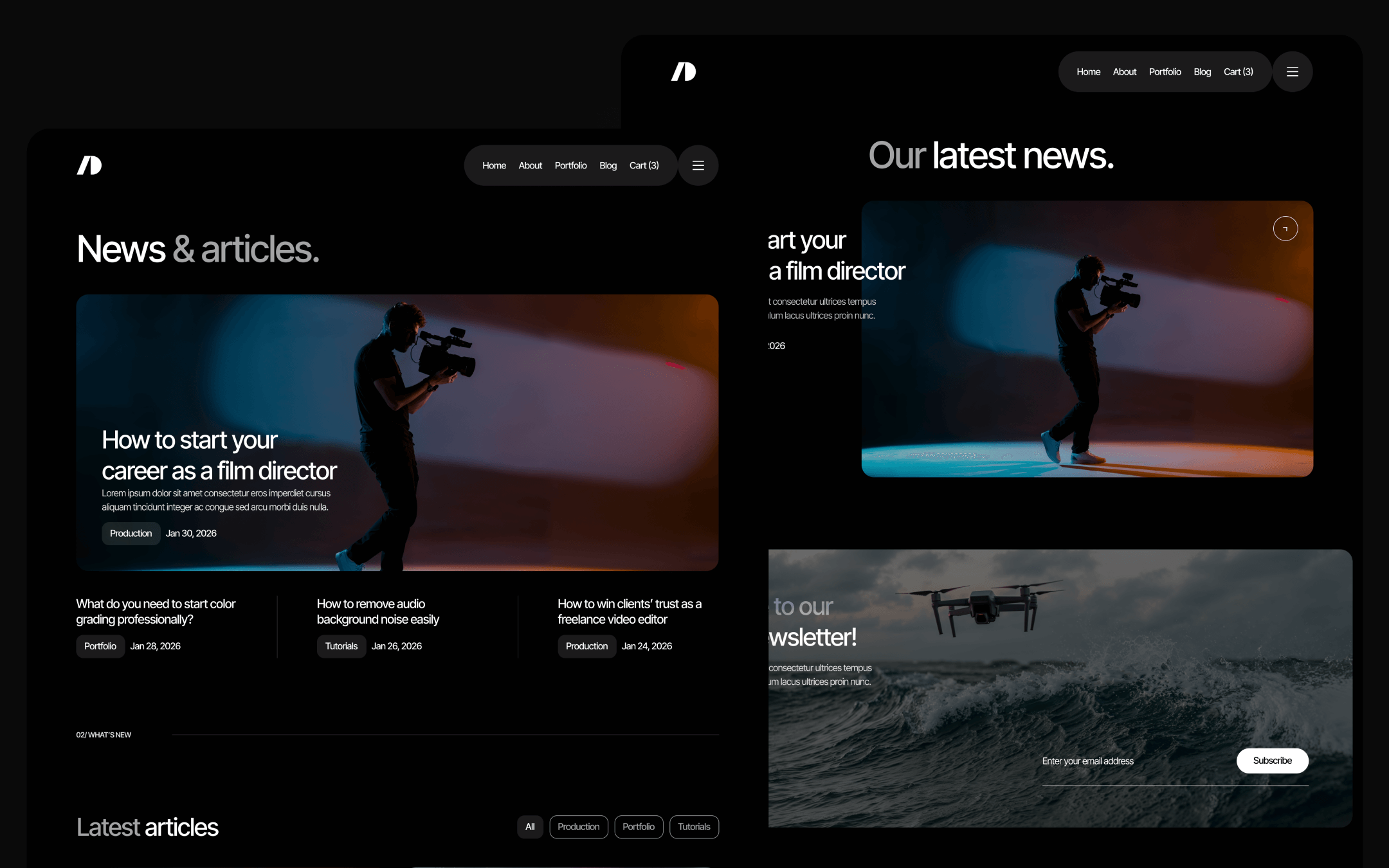 Cinemaflow Template para Webflow