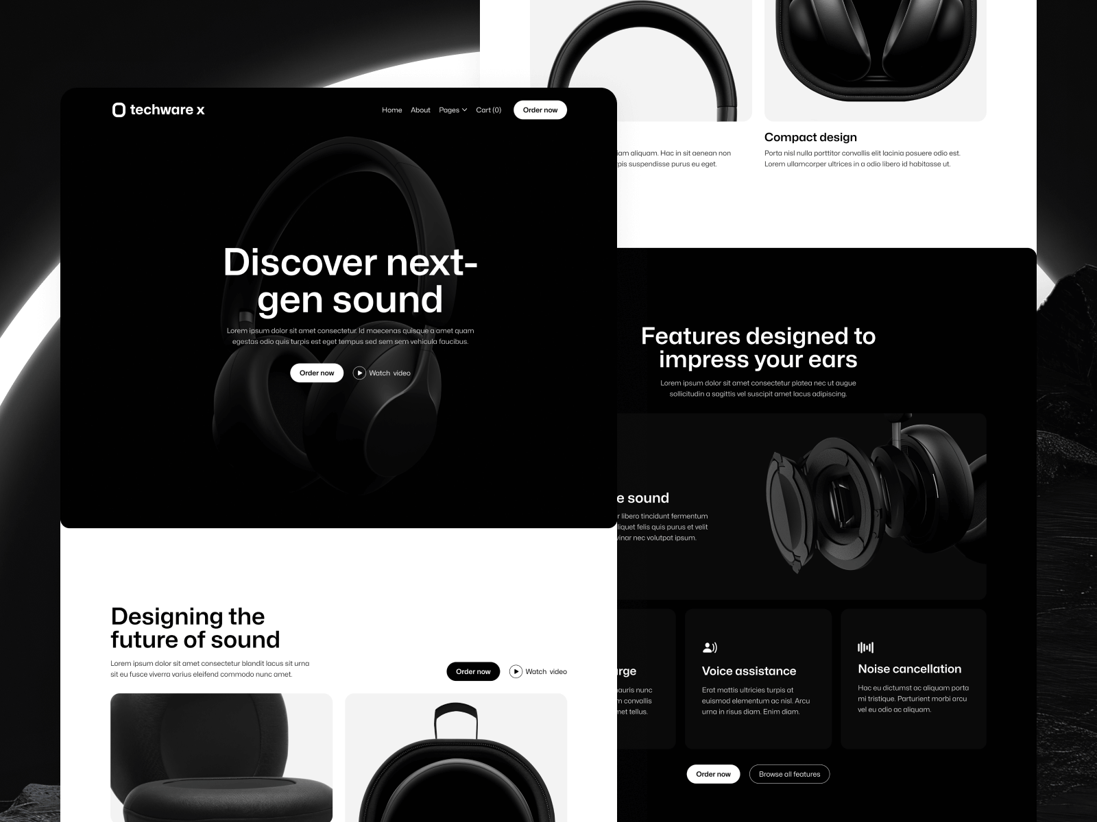 Plantilla de Productos de Technología para Webflow