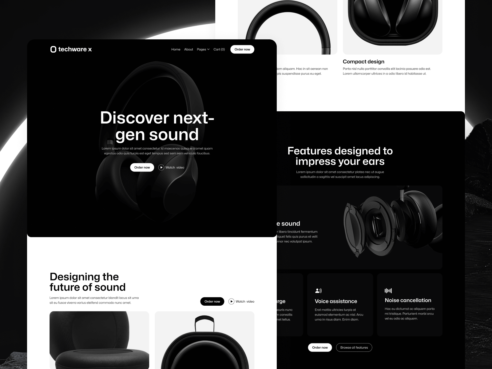 Template de Productos Tech para Webflow