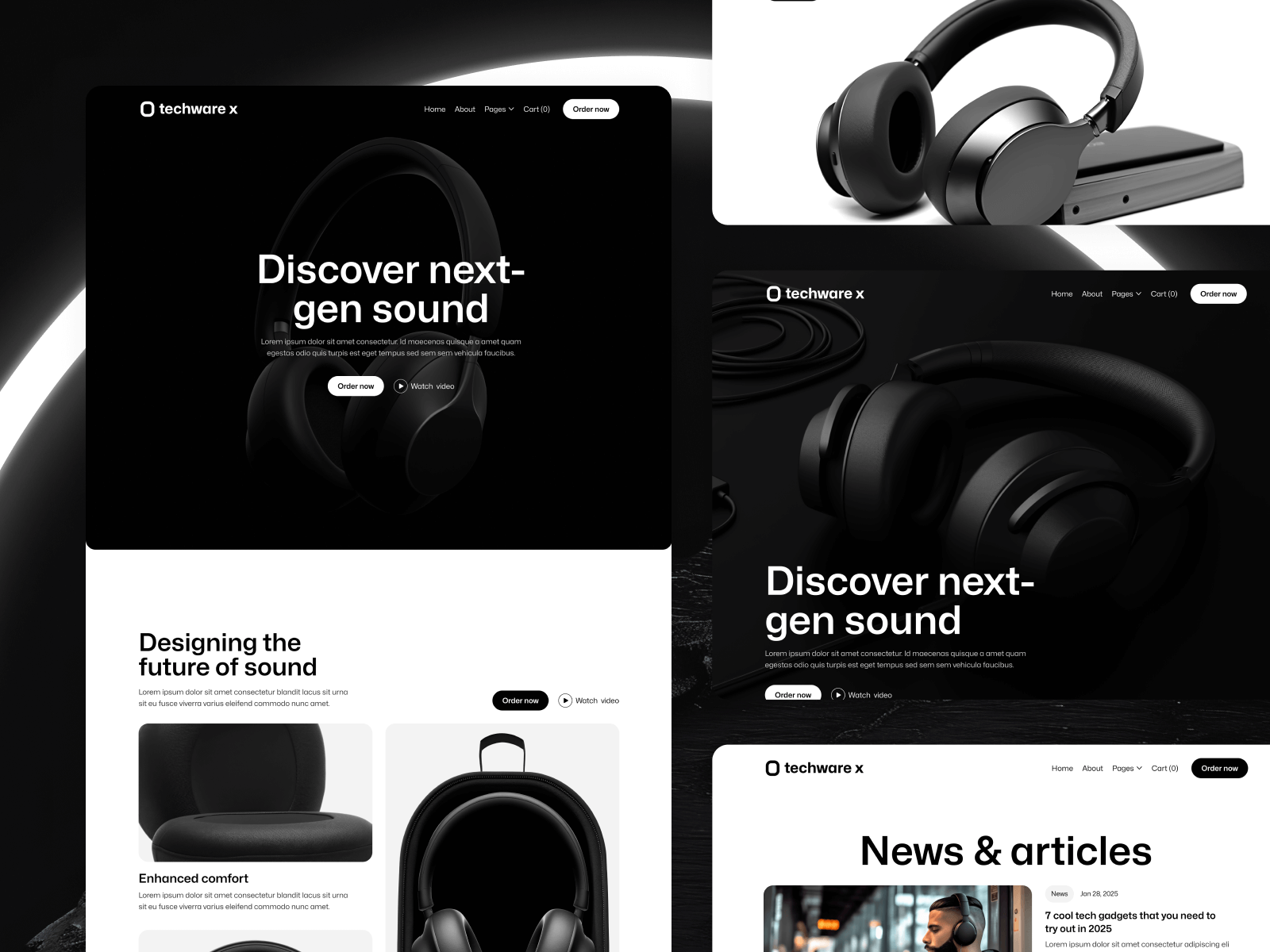 Plantilla para Webflow de Productos de Technología