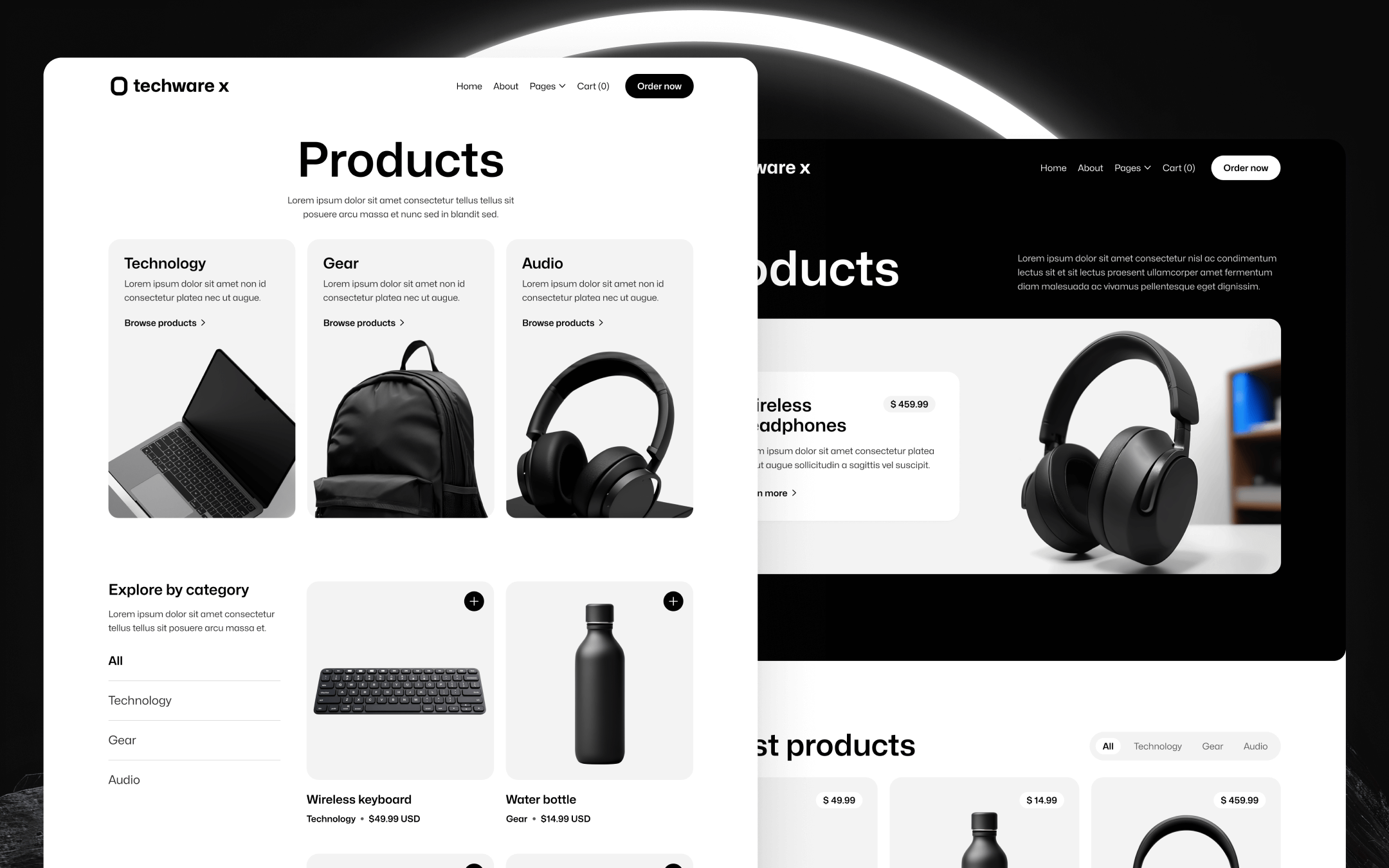 Techware X Template para Webflow