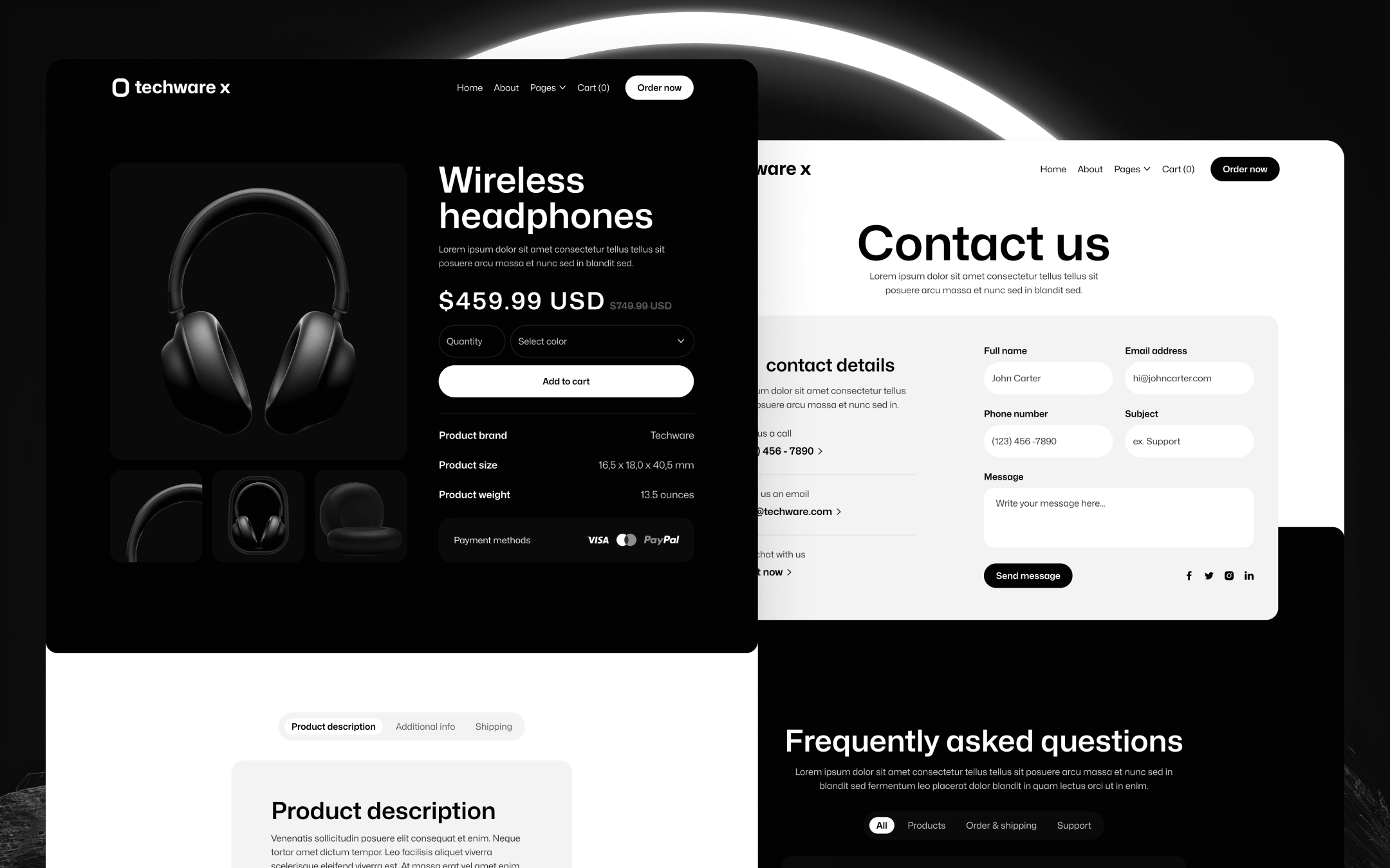 Techware X Template para Webflow