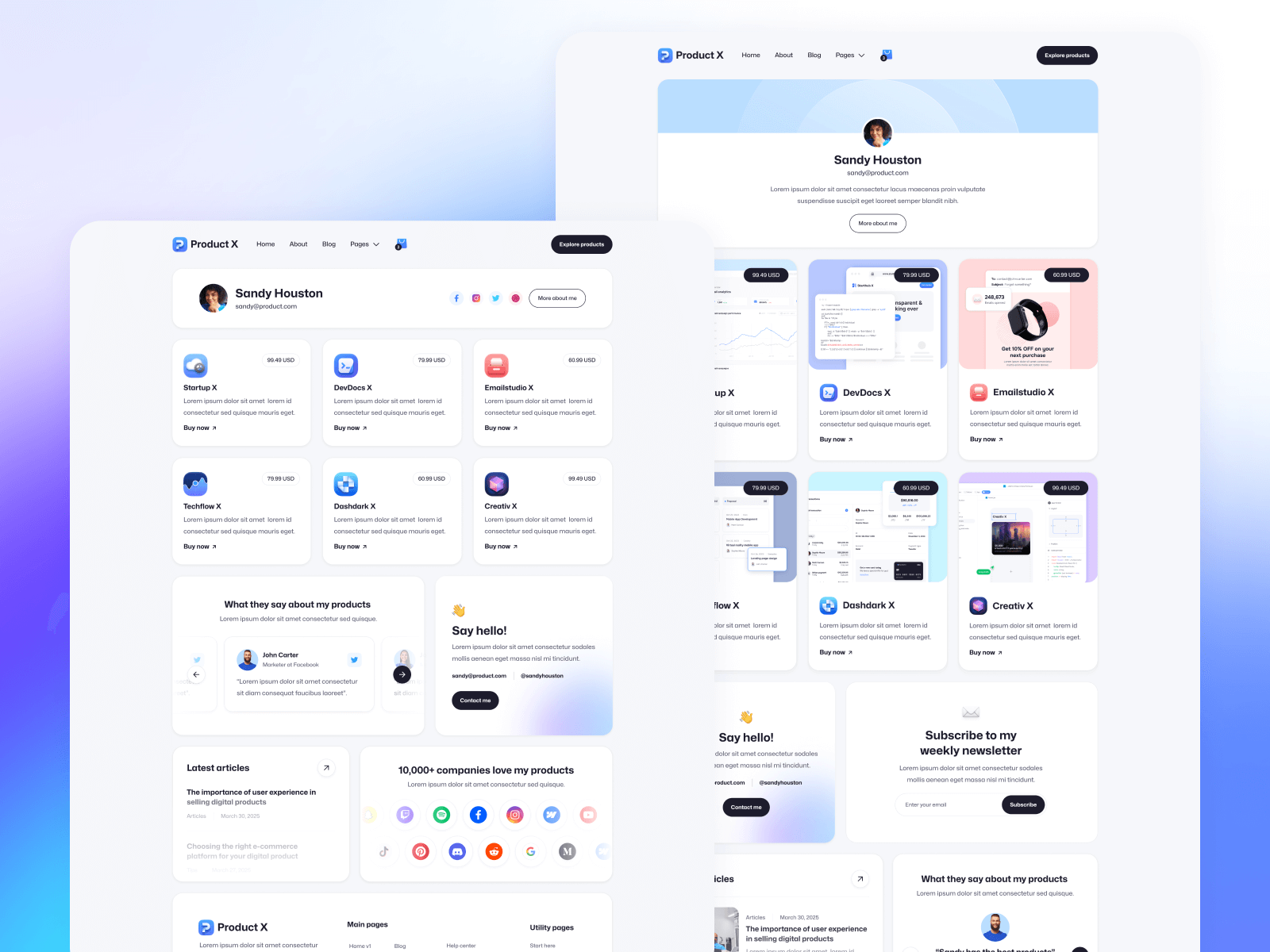 Template de Tienda en Línea para Webflow