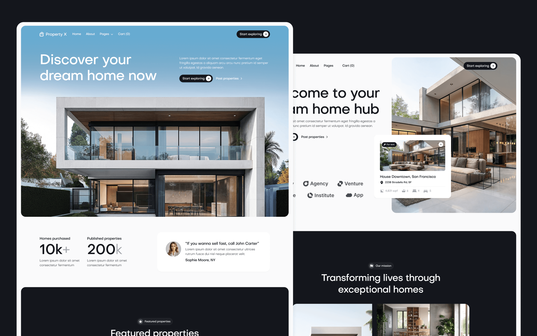 Property X Template para Webflow