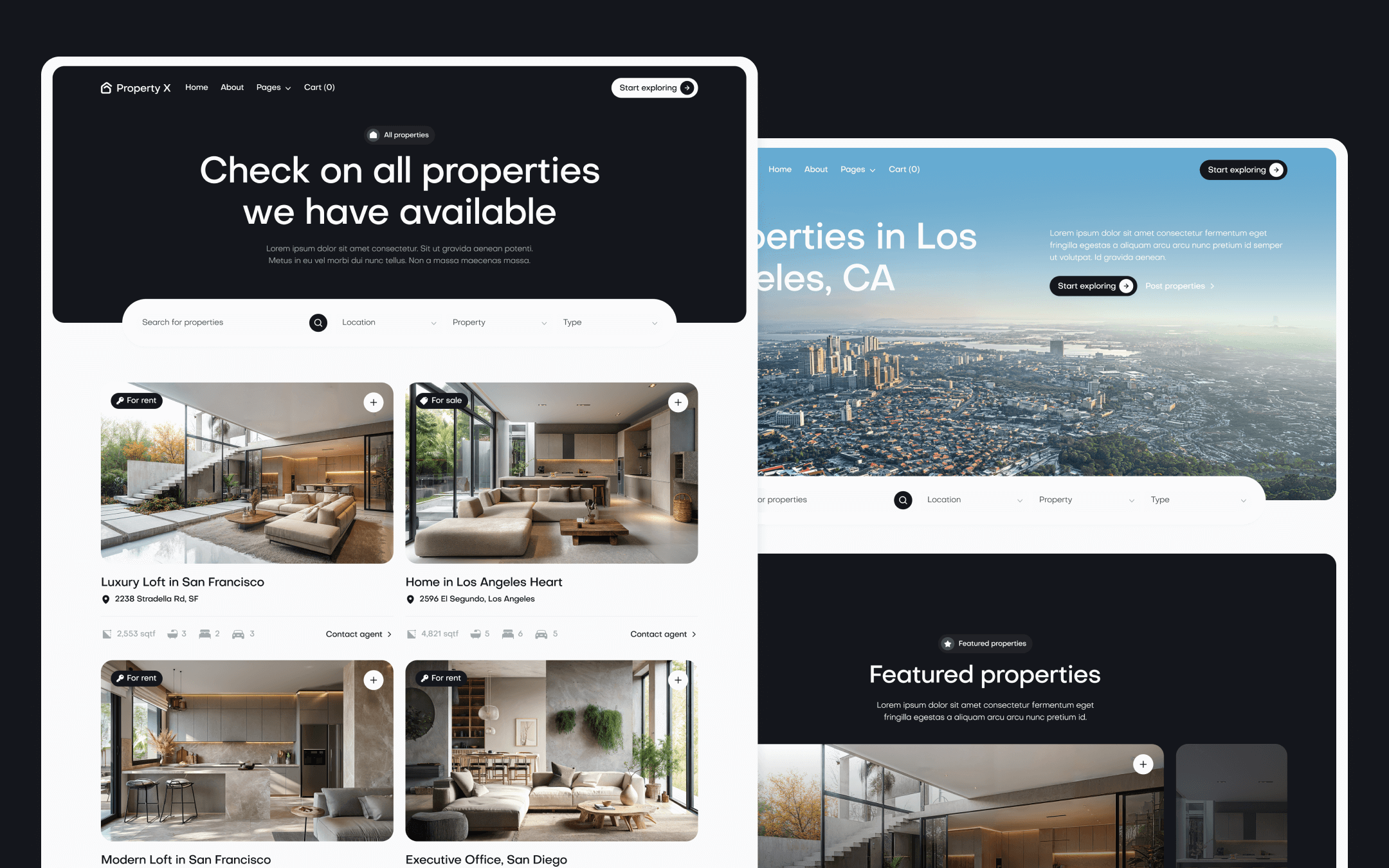 Property X Template para Webflow