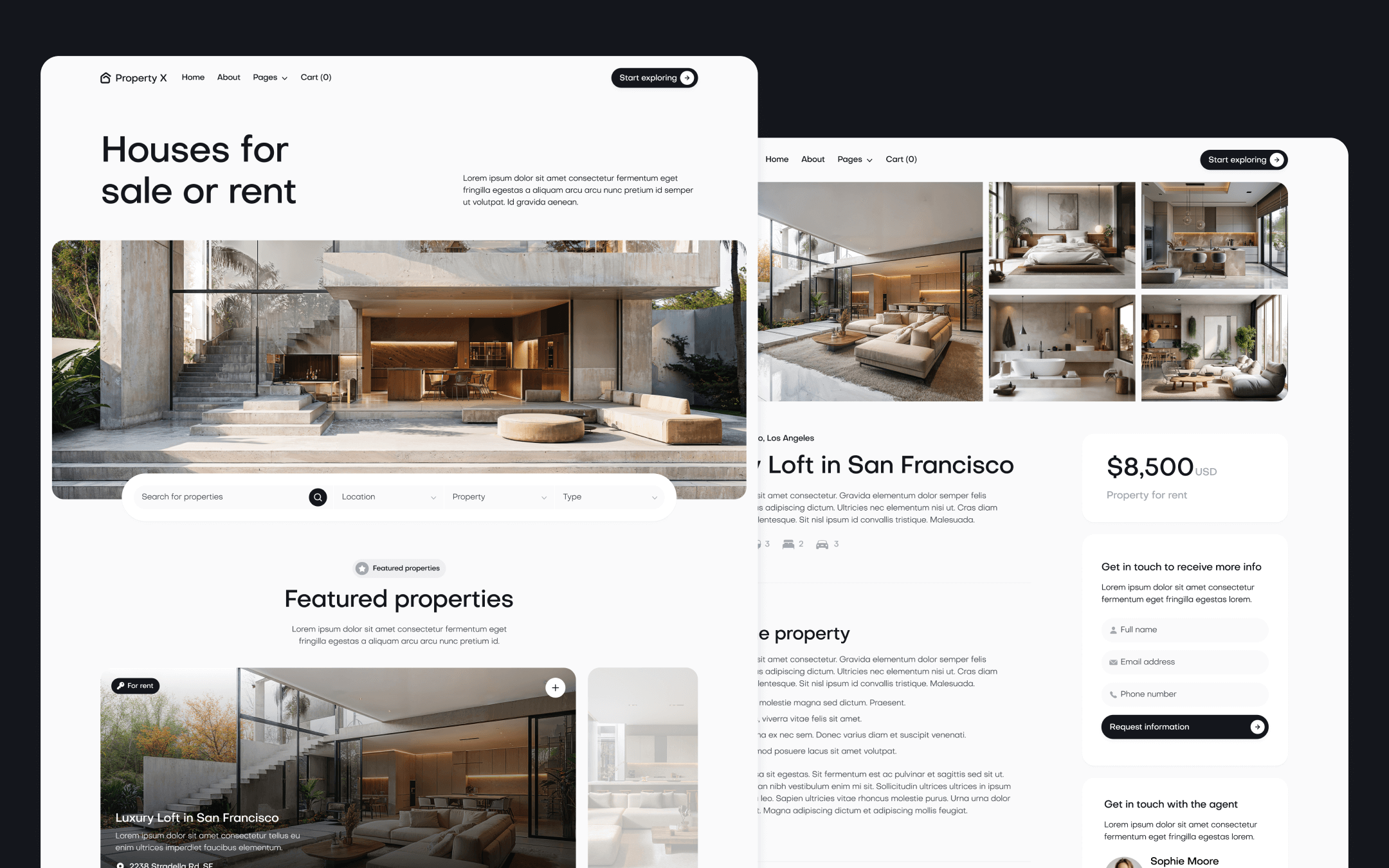 Property X Template para Webflow