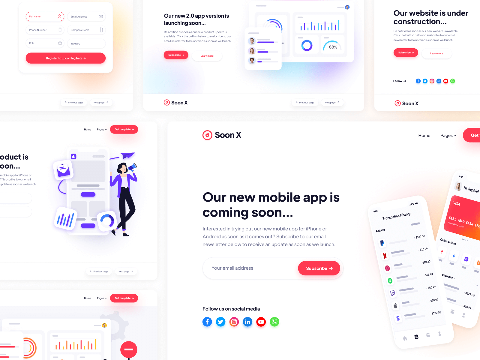 Template de Próximamente para Webflow