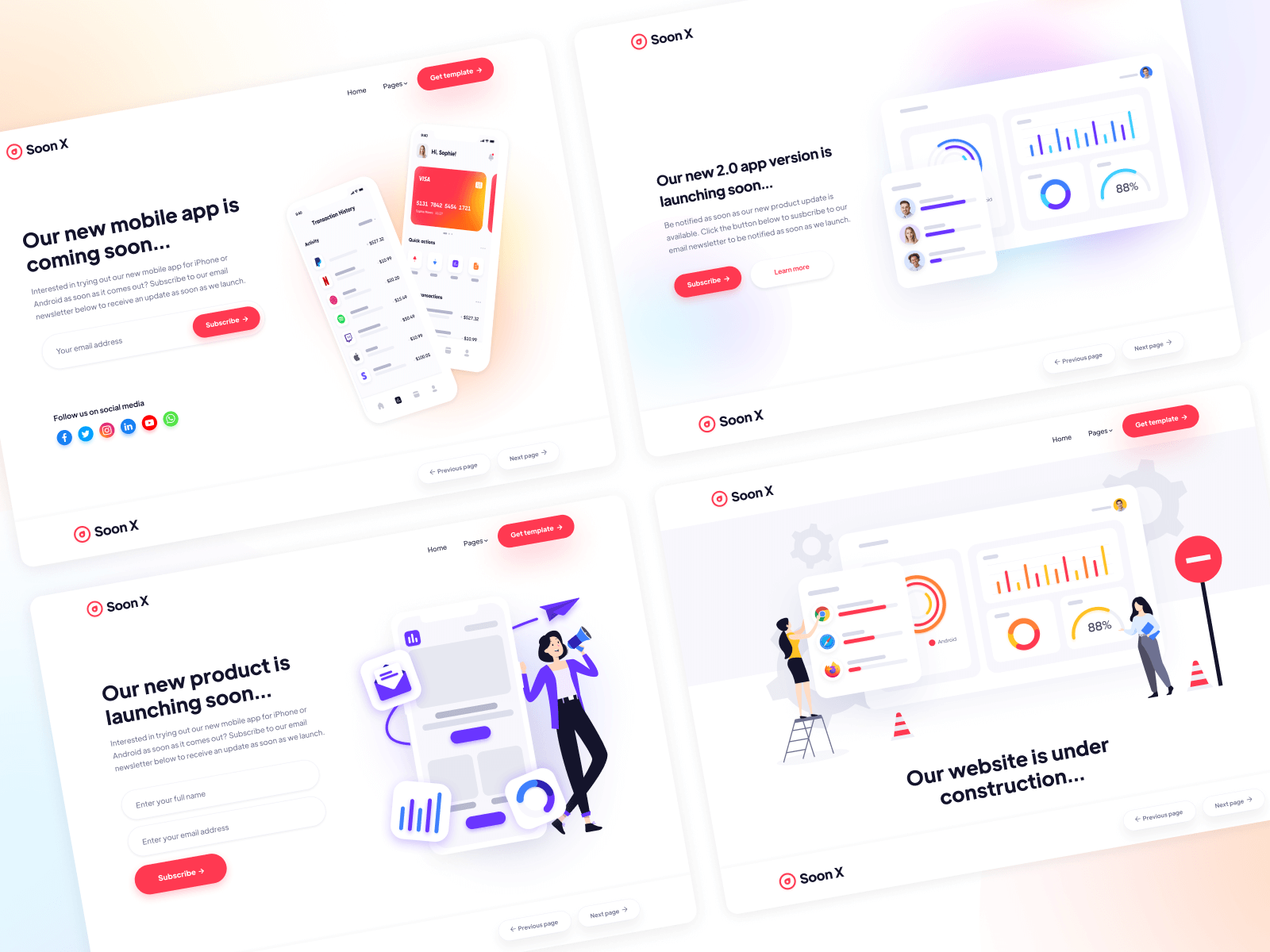Plantilla para Webflow de Coming Soon