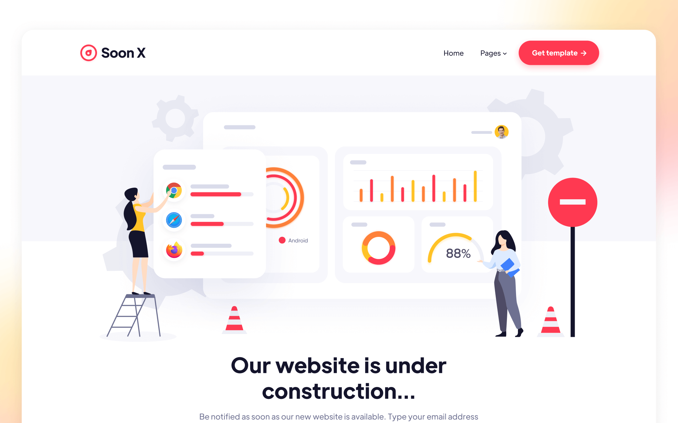 Soon X Template para Webflow