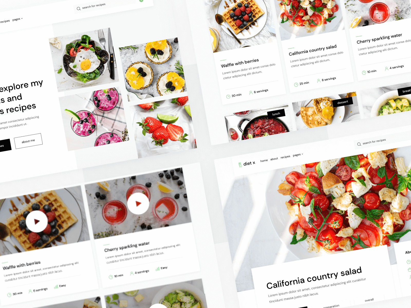 Plantilla para Webflow de Receta de Comidas