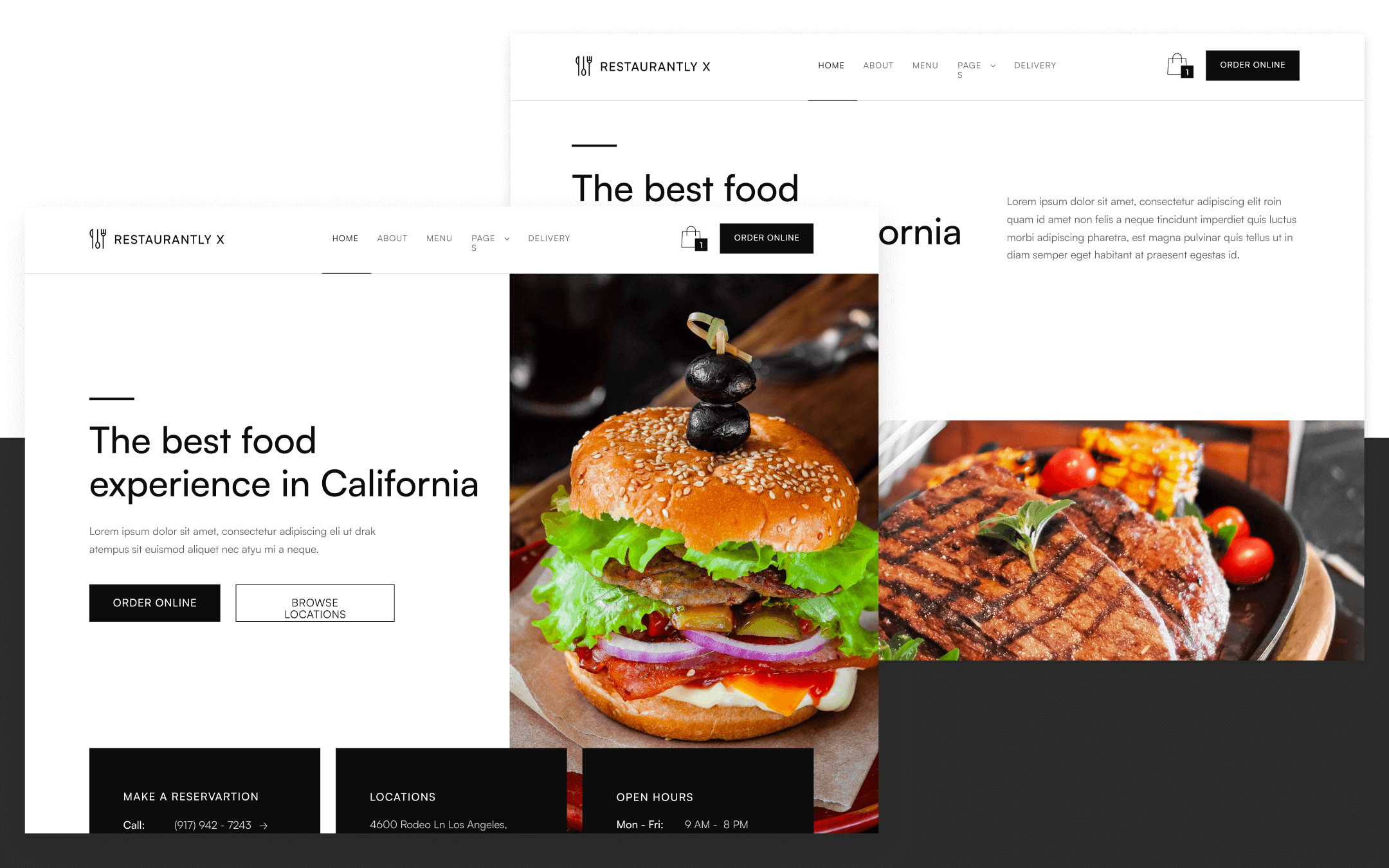 Plantilla de Restaurante para Webflow