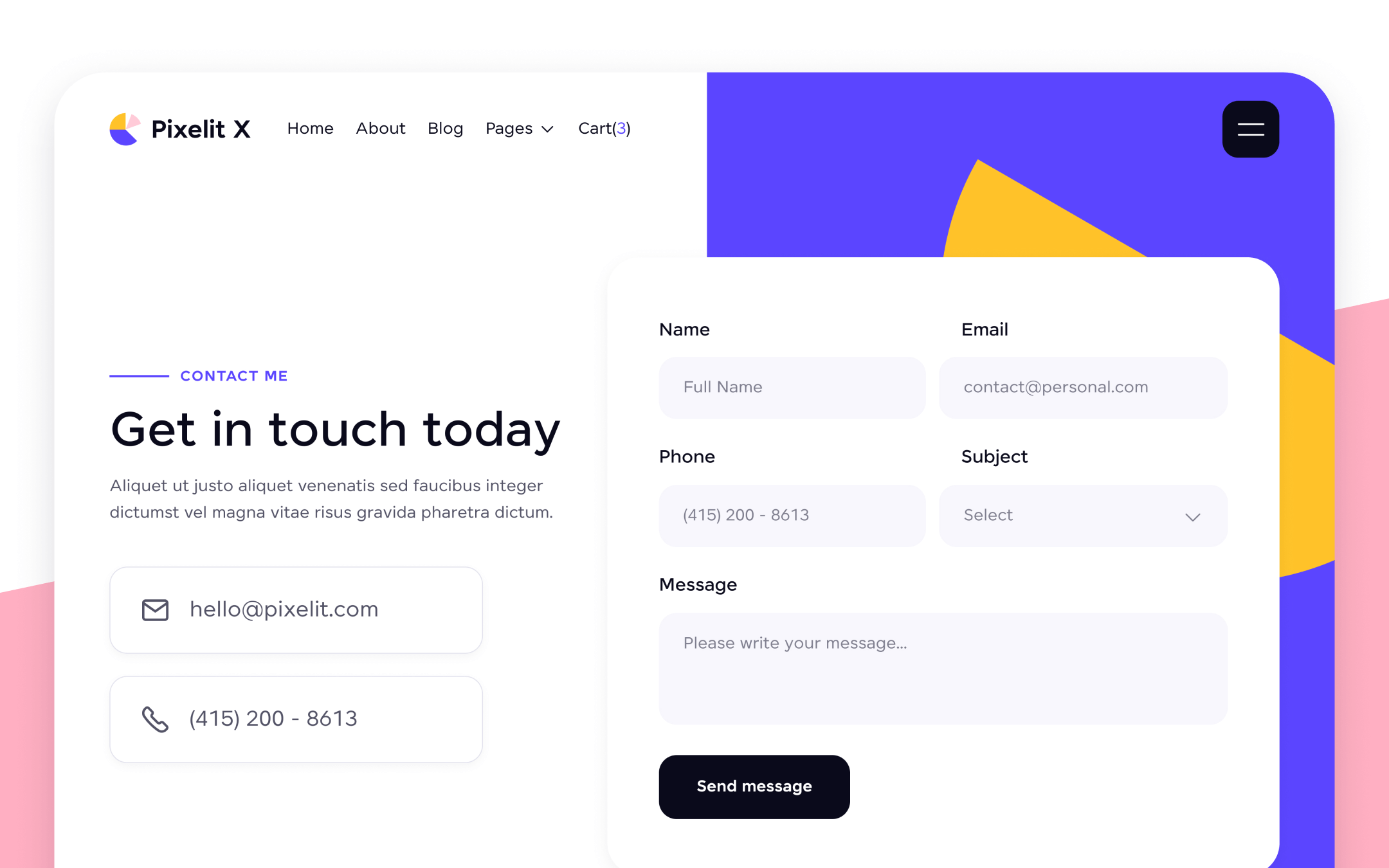 Pixelit X Template para Webflow