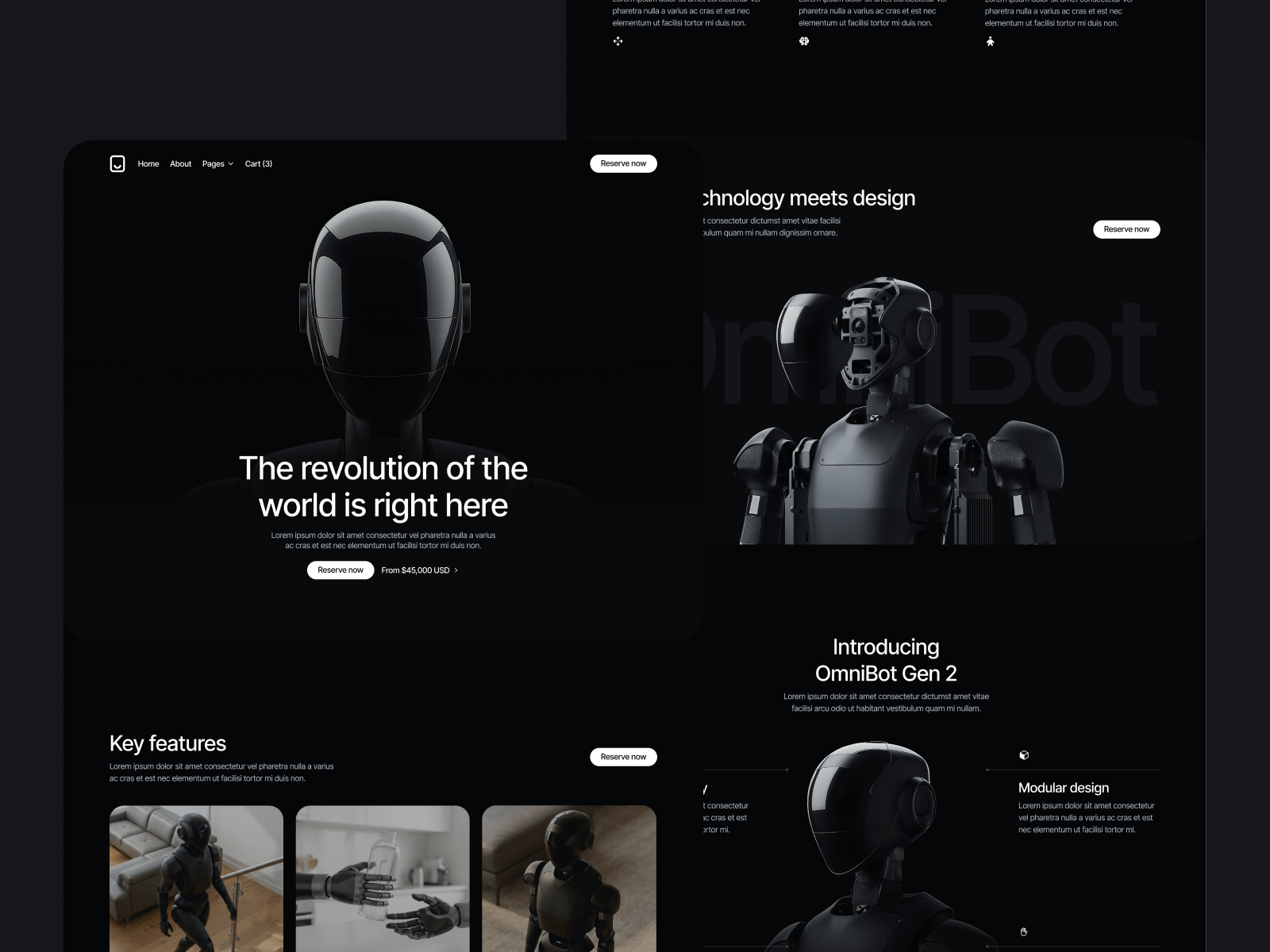 Plantilla de Robots para Webflow