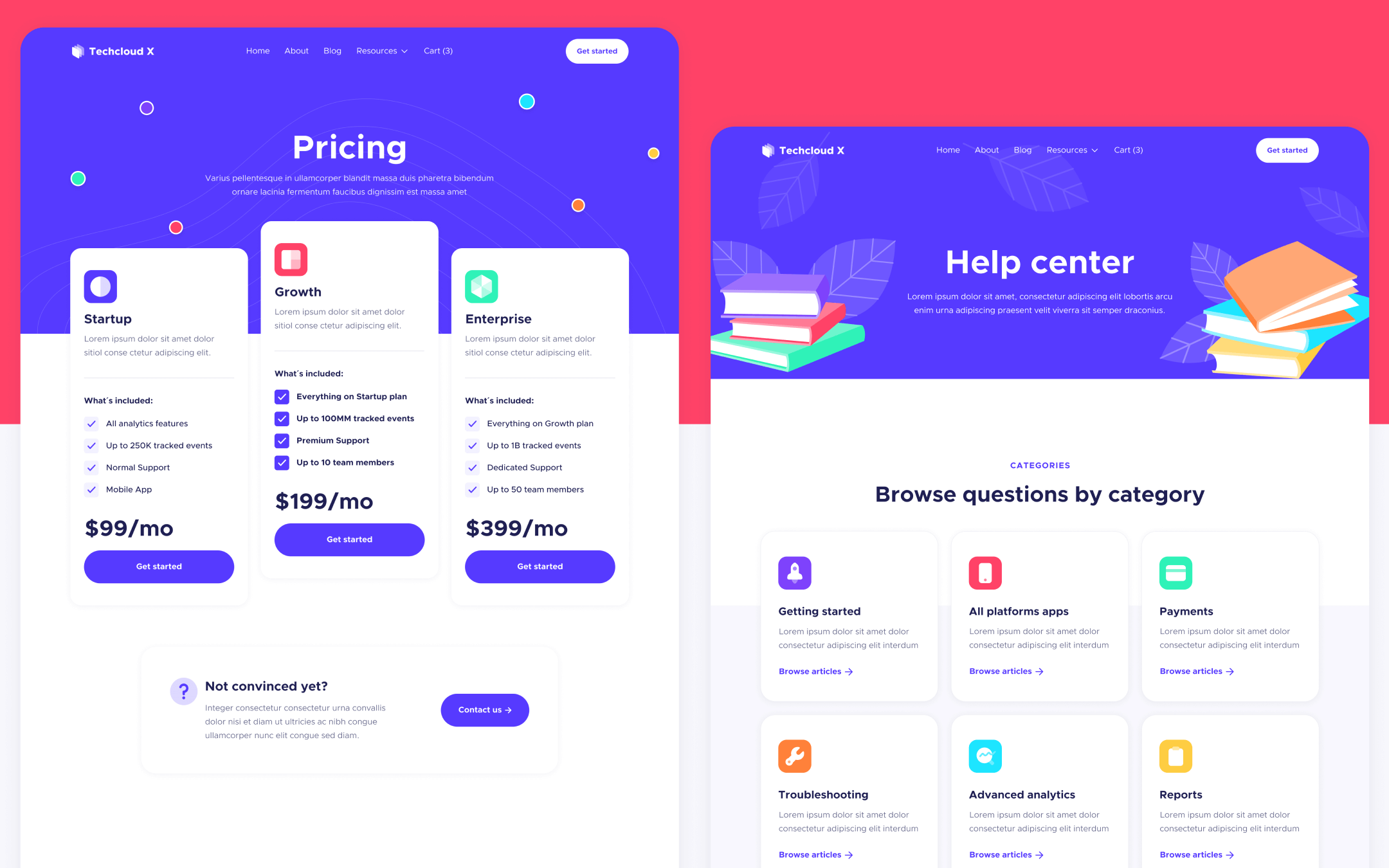 Techcloud X Template para Webflow