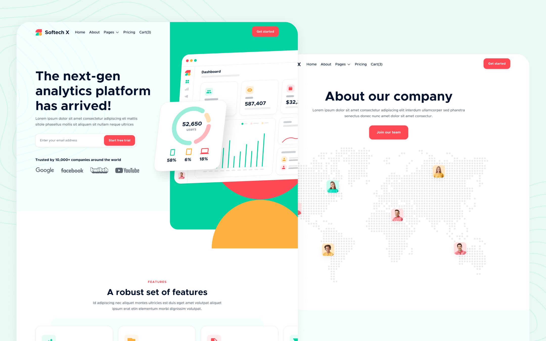 Softech X Template para Webflow