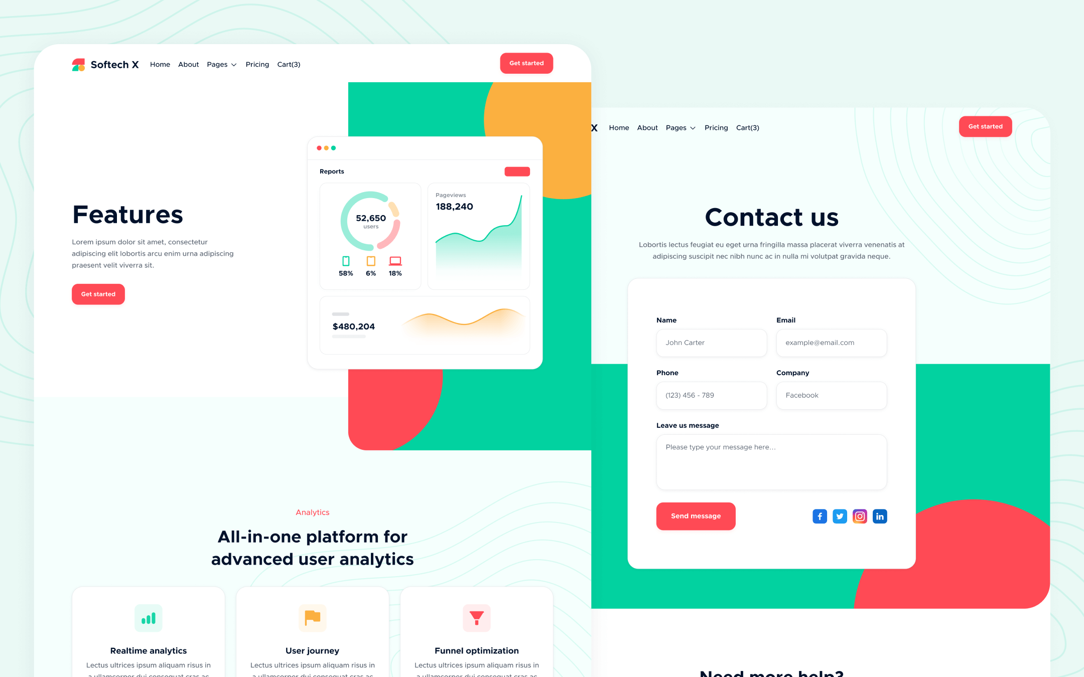 Softech X Template para Webflow
