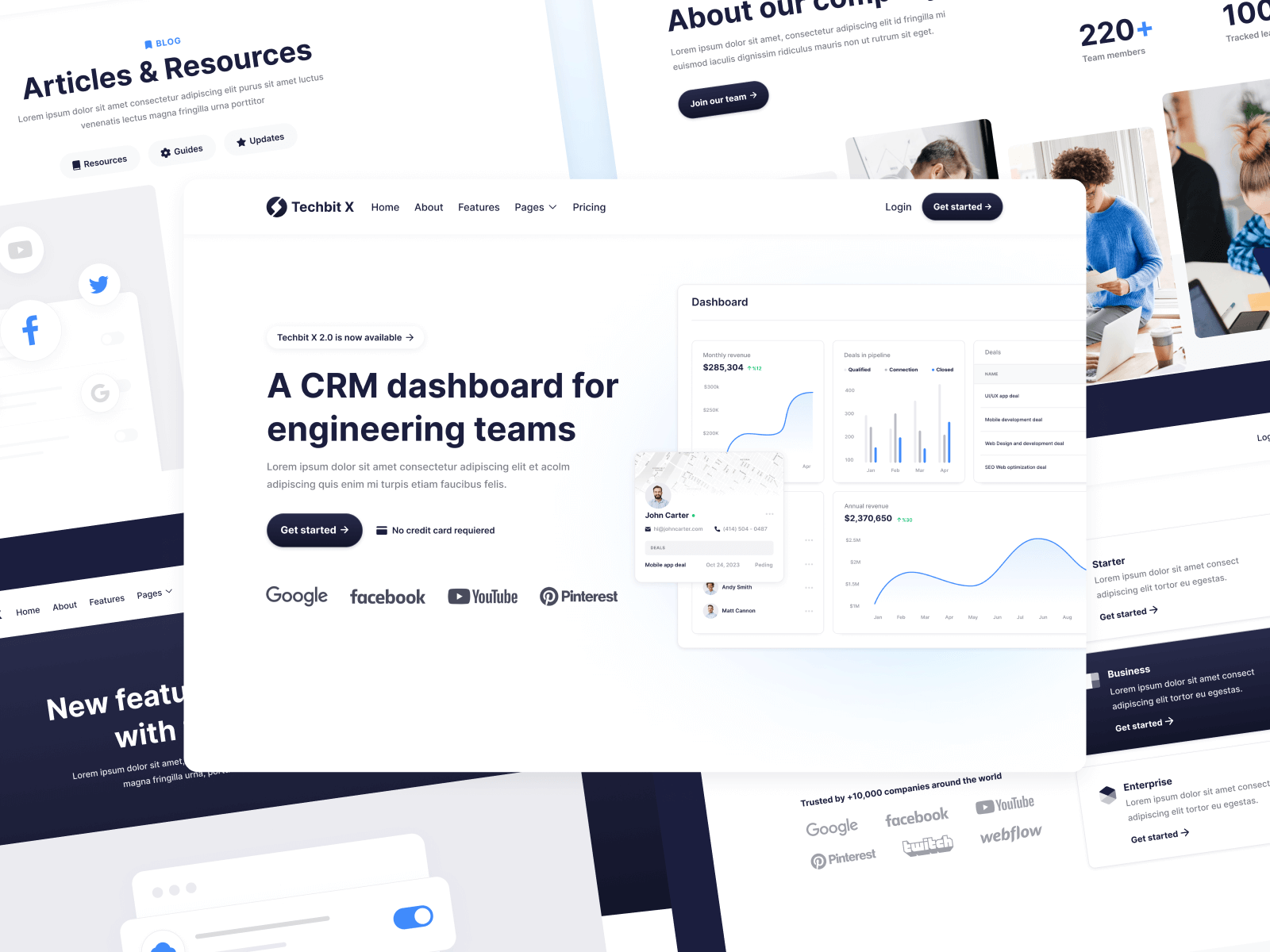 Plantilla de Startup de Tecnología para Webflow