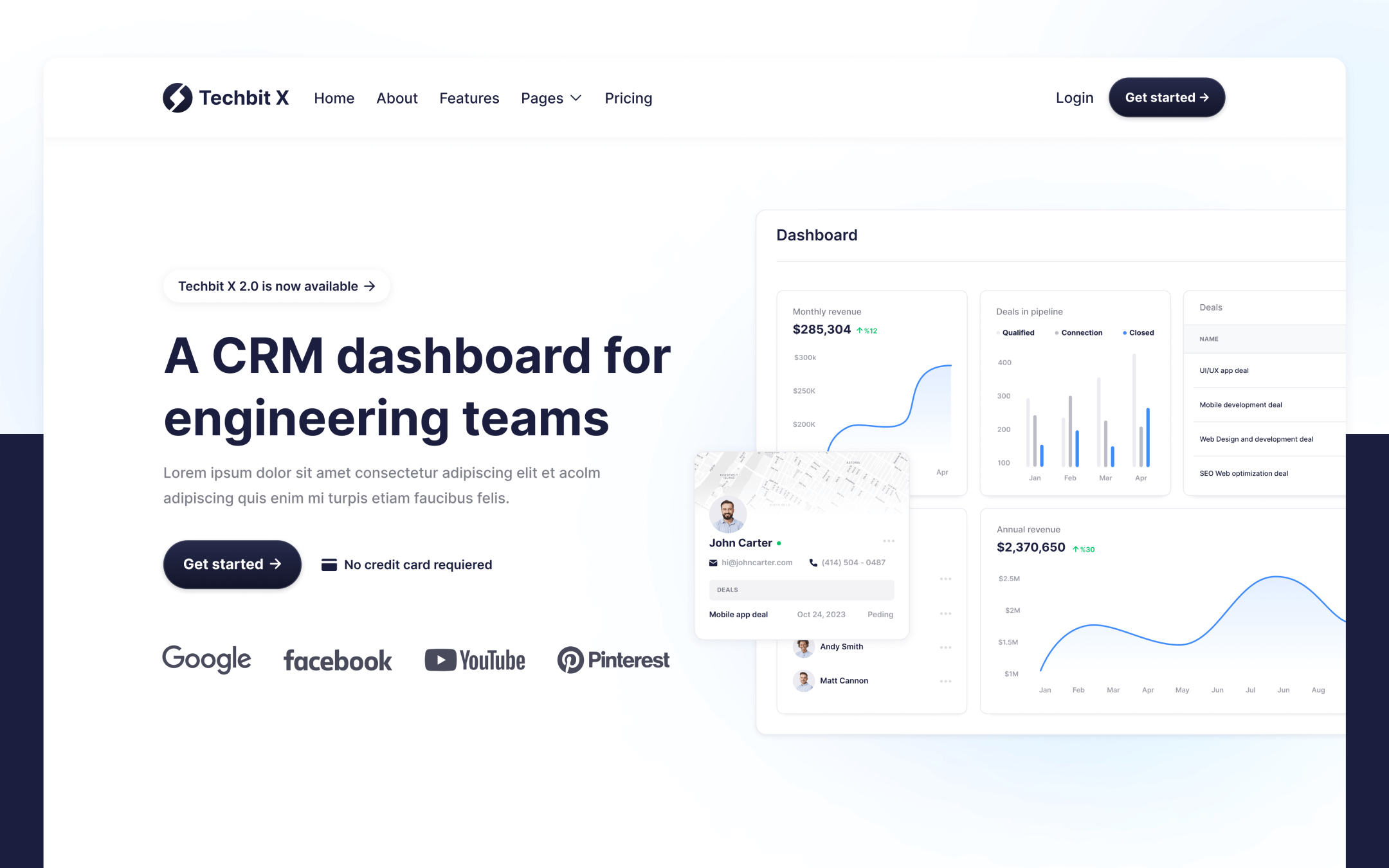 Plantilla de SaaS Empresarial para Webflow