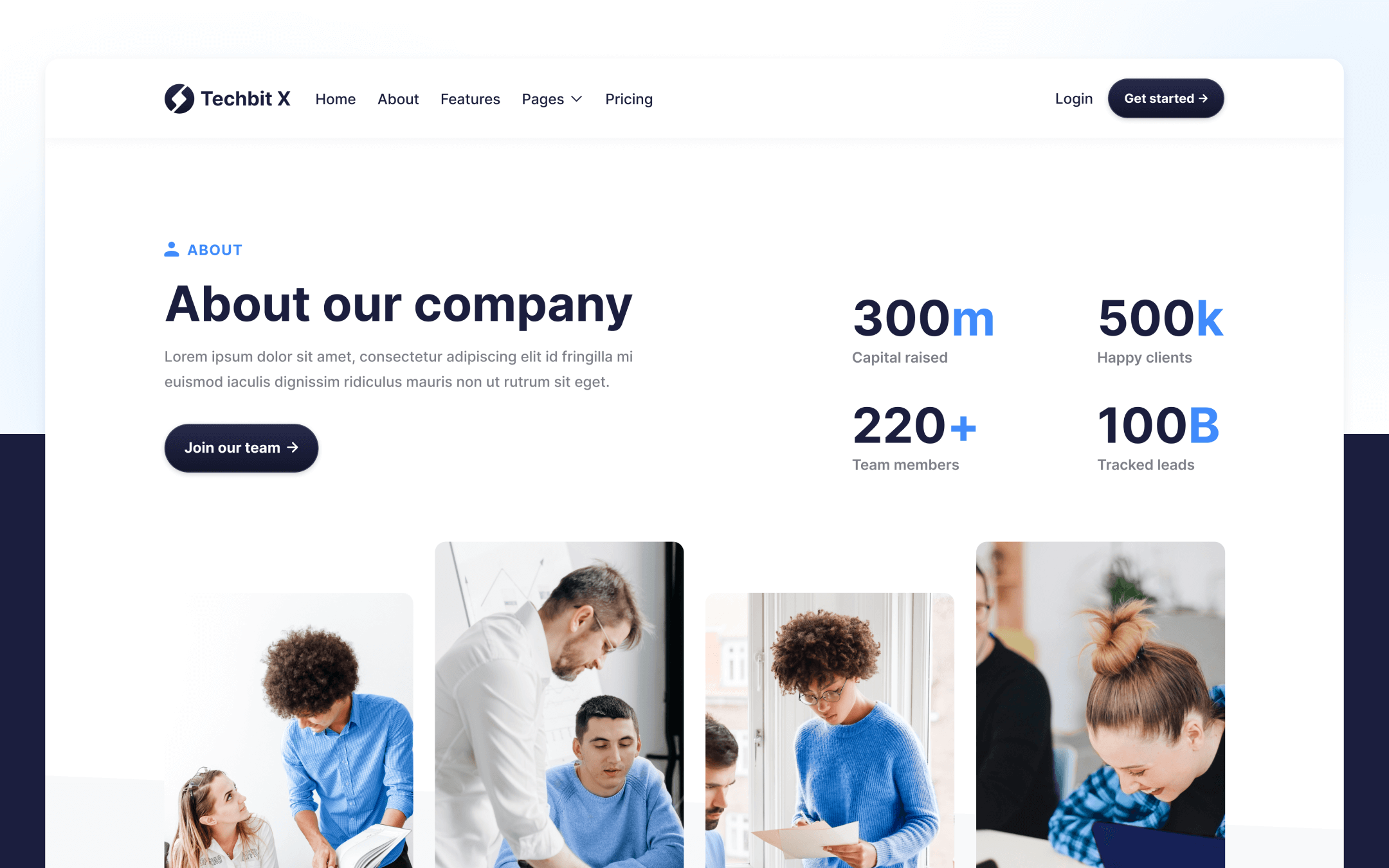 Techbit X Template para Webflow