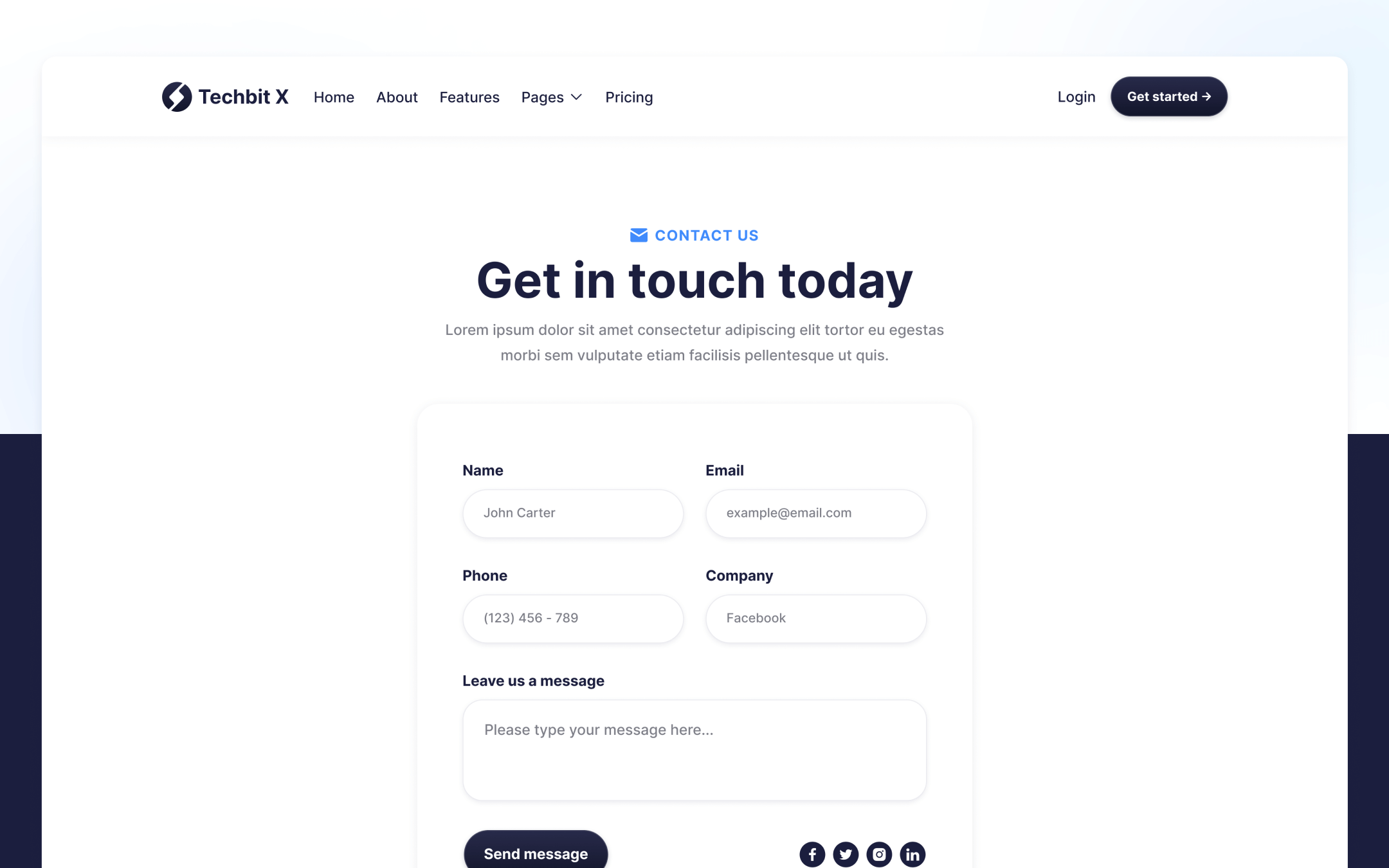 Techbit X Template para Webflow