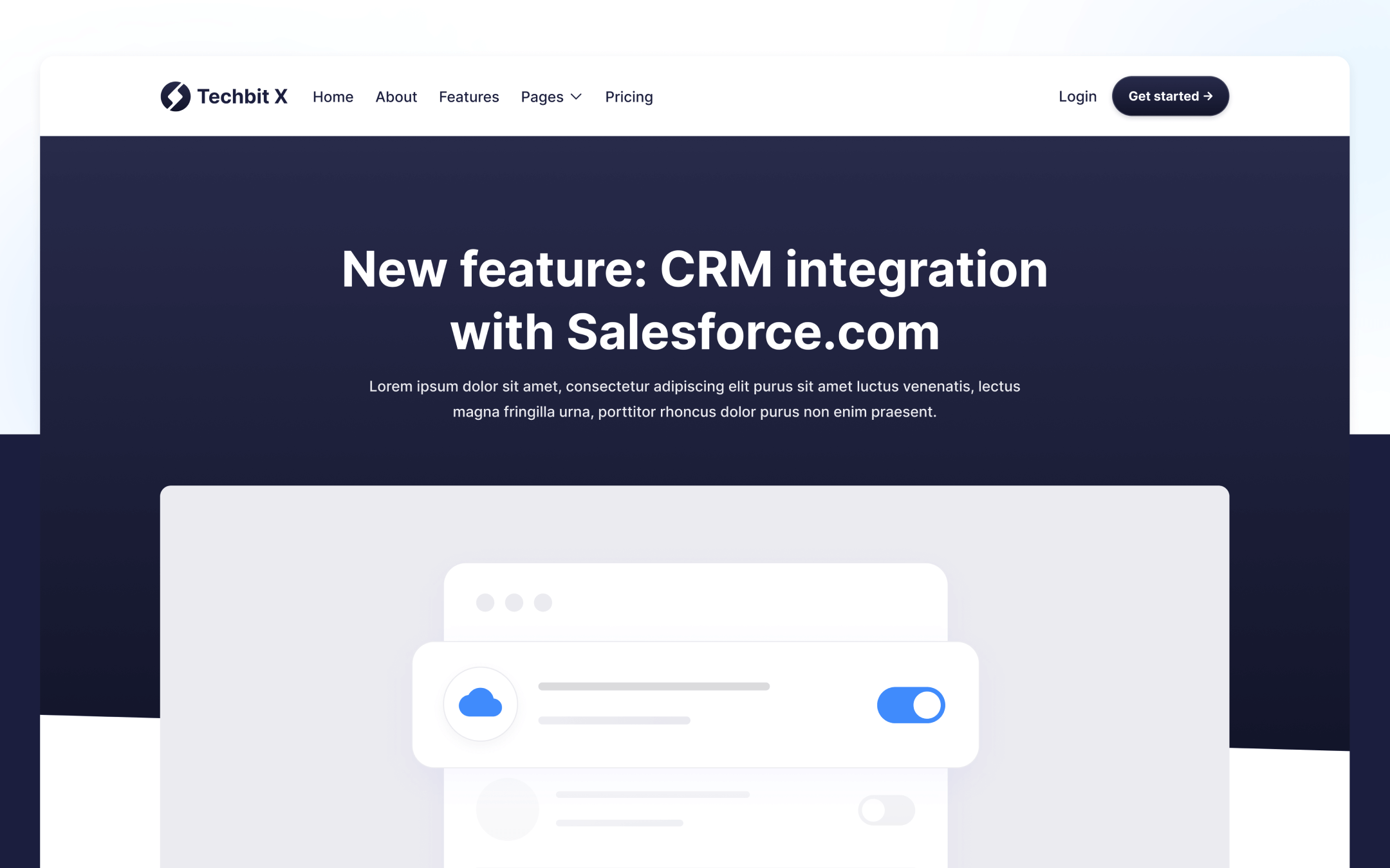 Techbit X Template para Webflow