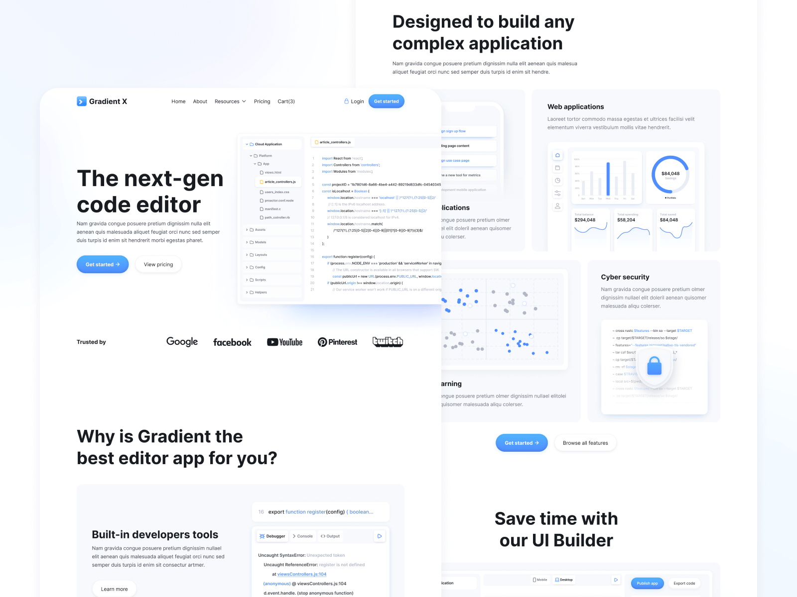 Plantilla de SaaS Minimalista para Webflow