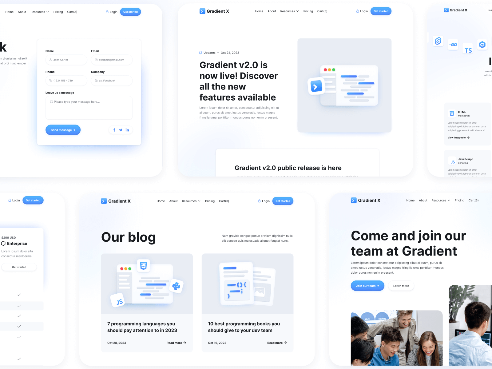 Plantilla para Webflow de SaaS Minimalista
