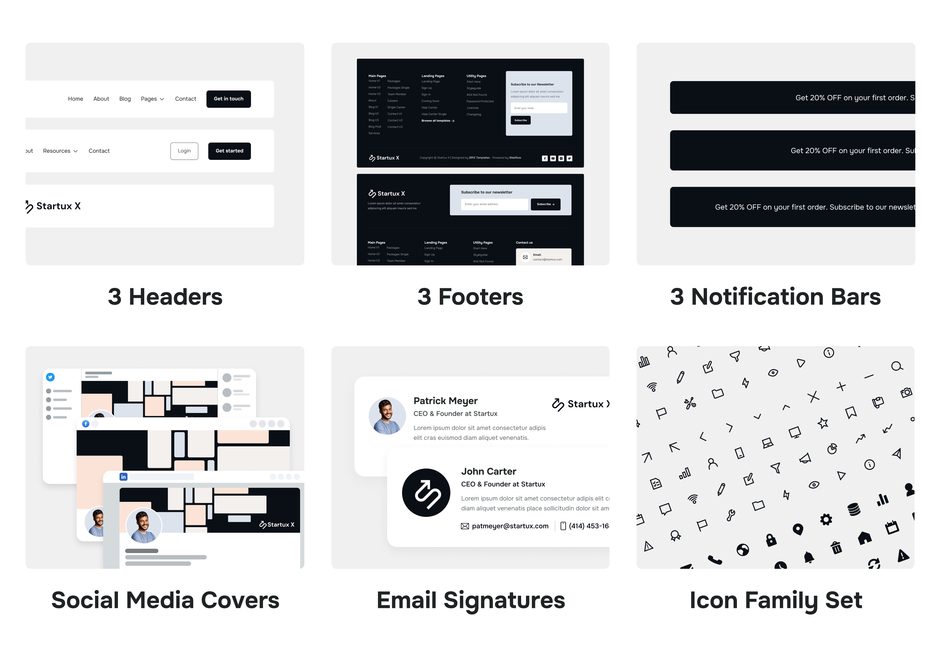 Startux X Multi Purpose Startup Webflow Template Benefits