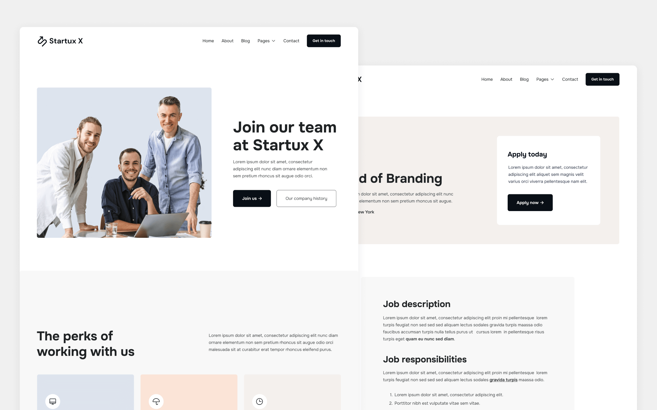 Startux X Template para Webflow