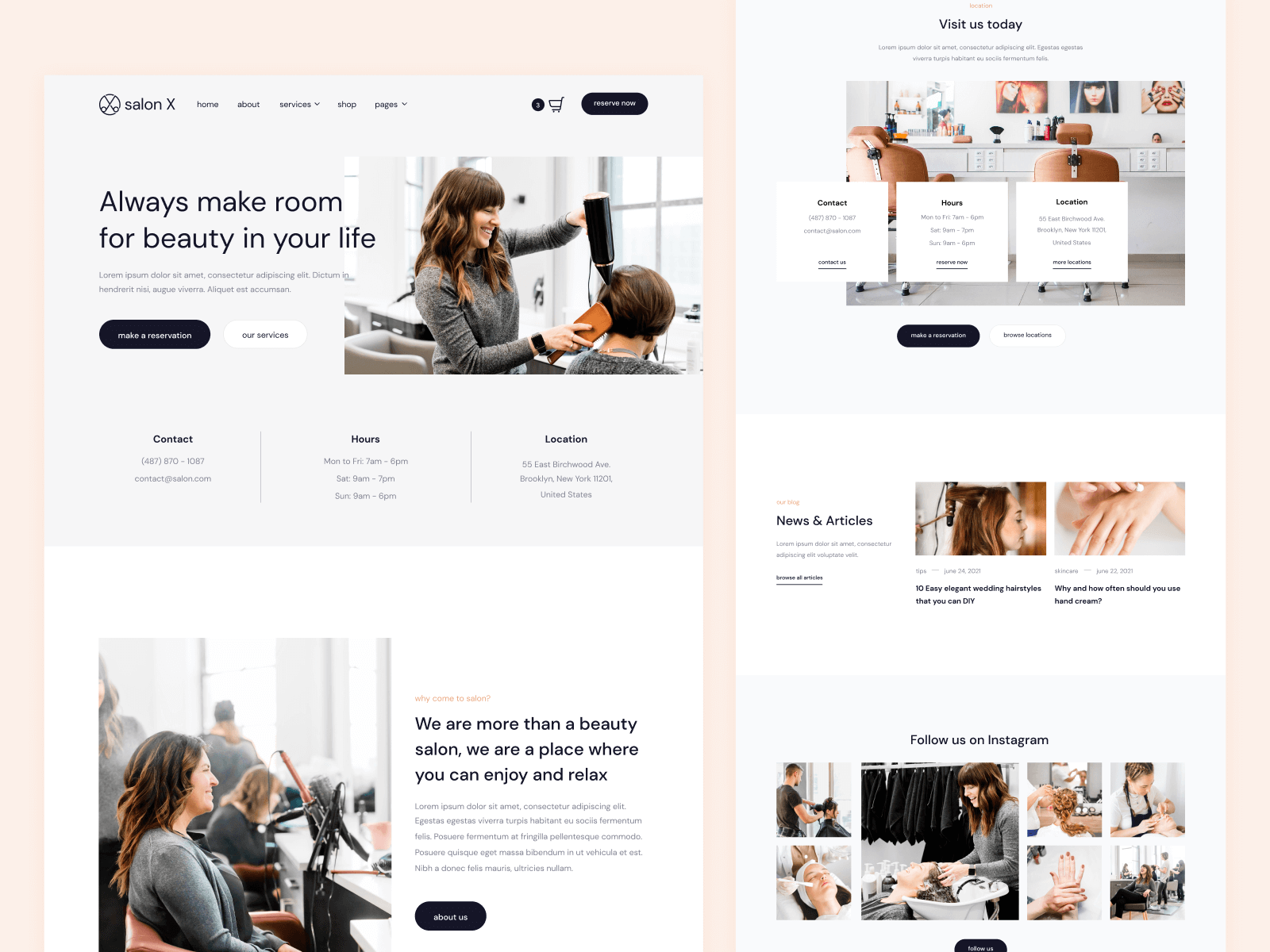 Template de Estética para Webflow