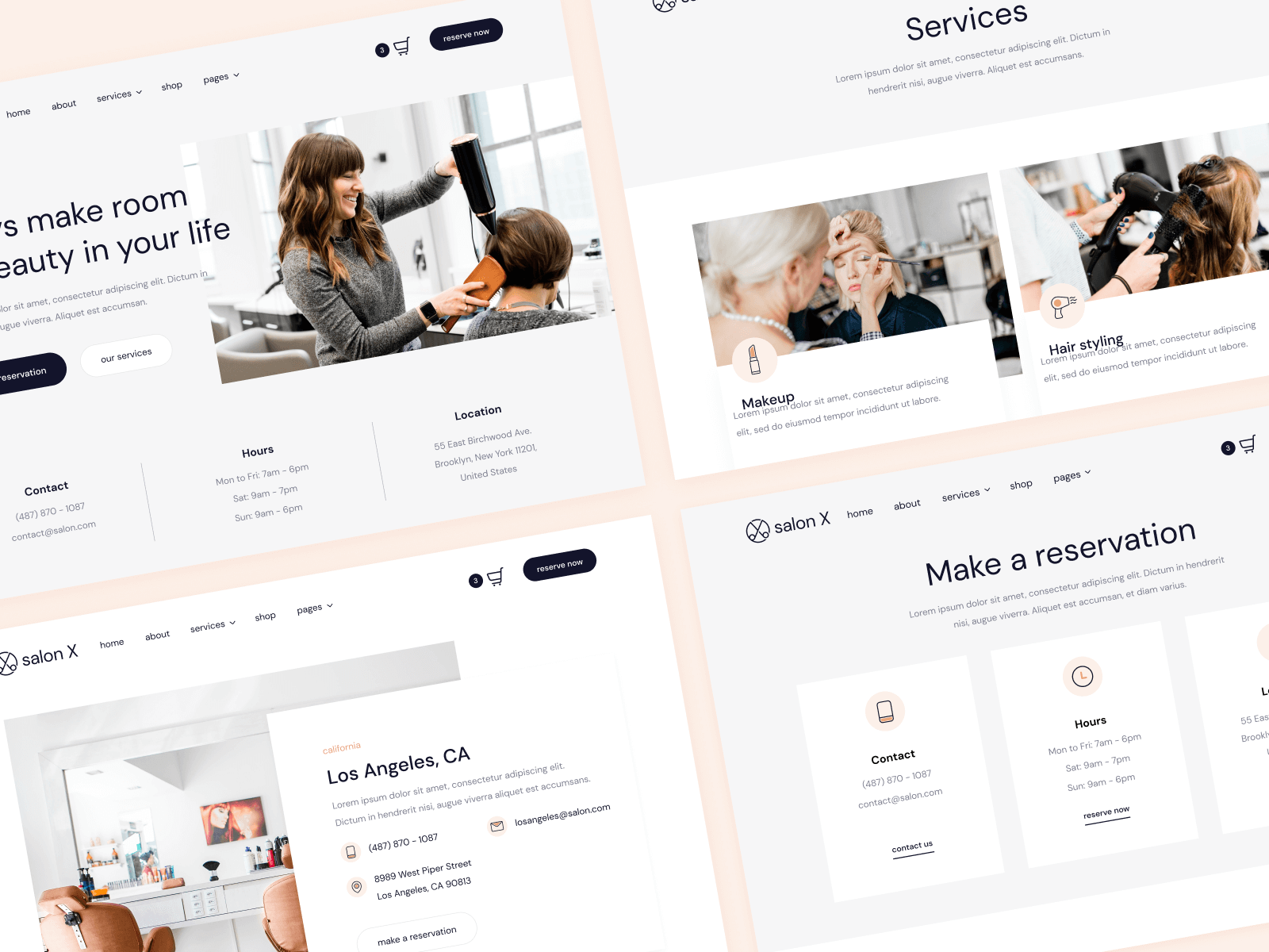 Plantilla para Webflow de Salón de Belleza