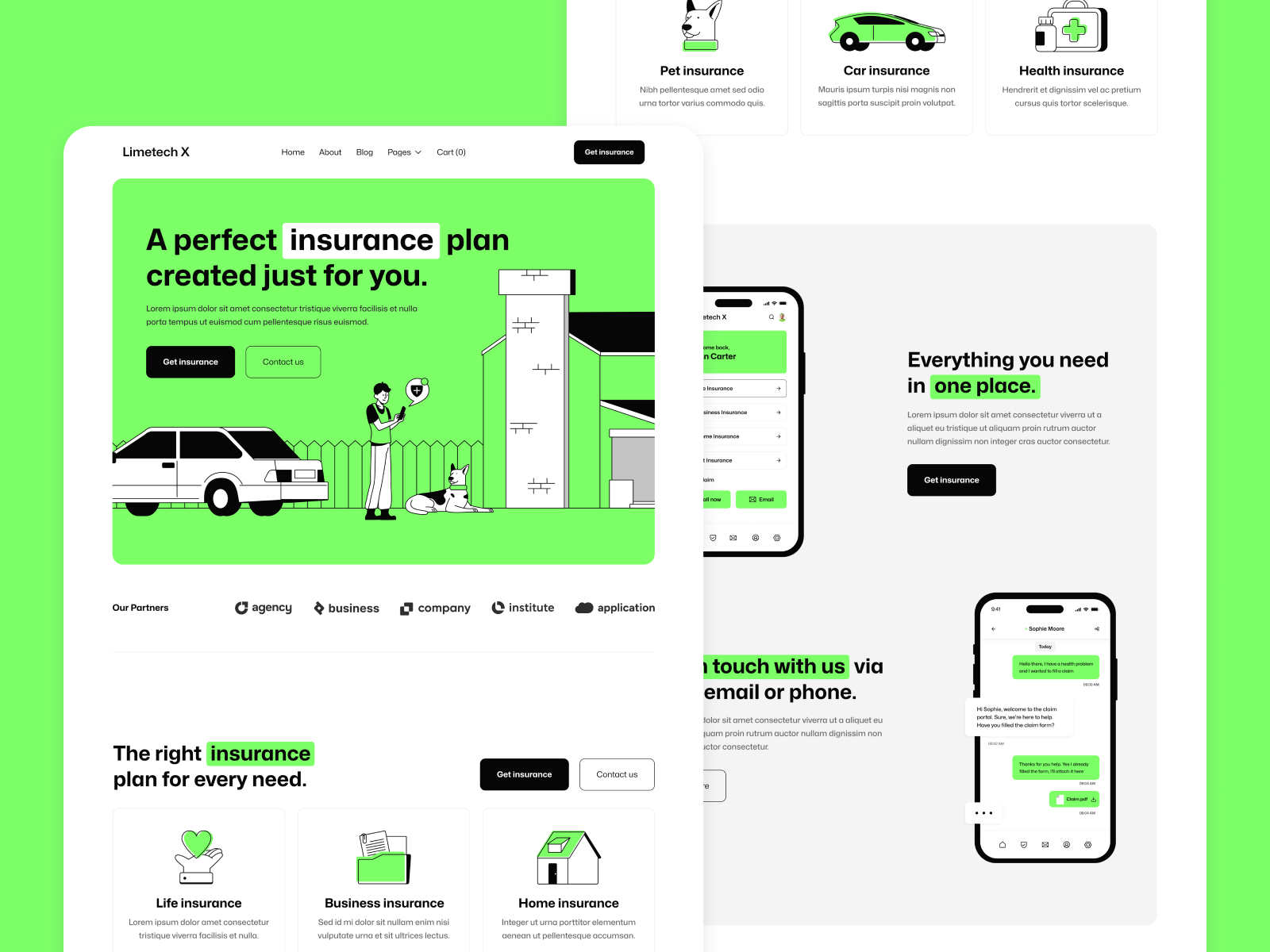 Template de Aseguradora para Webflow