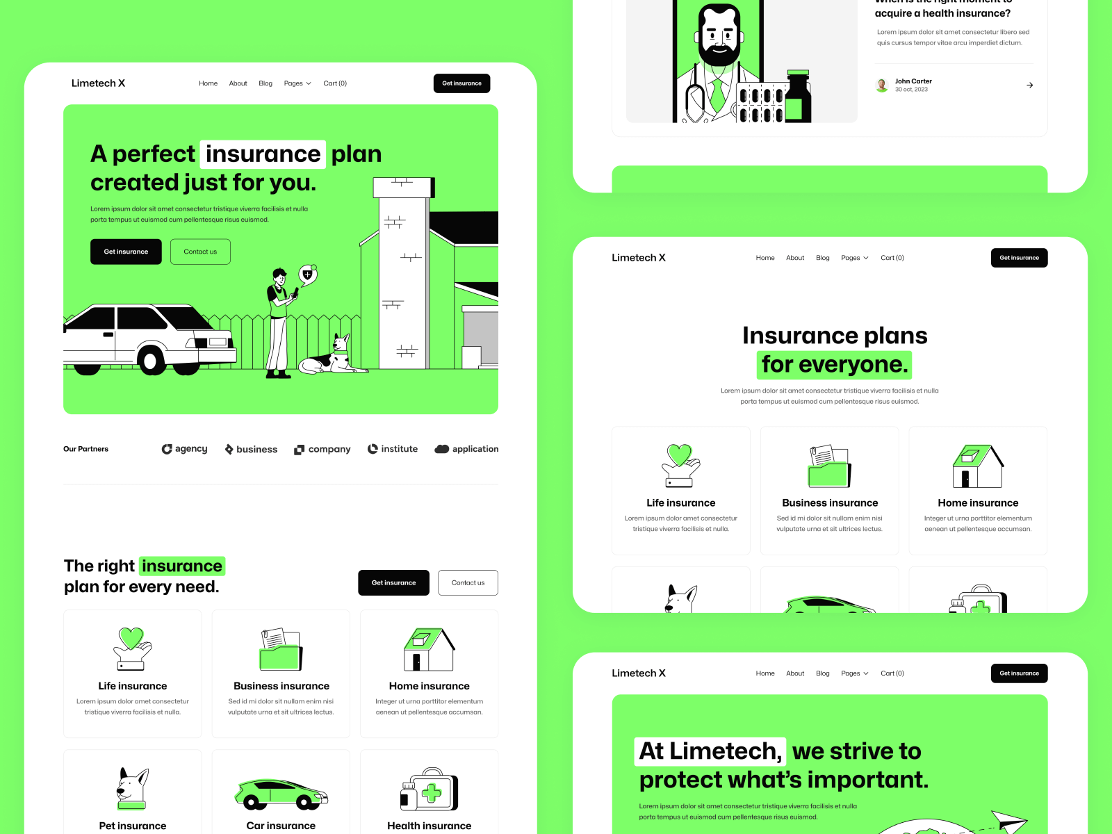 Plantilla de Aseguradora para Sitio Web en Webflow