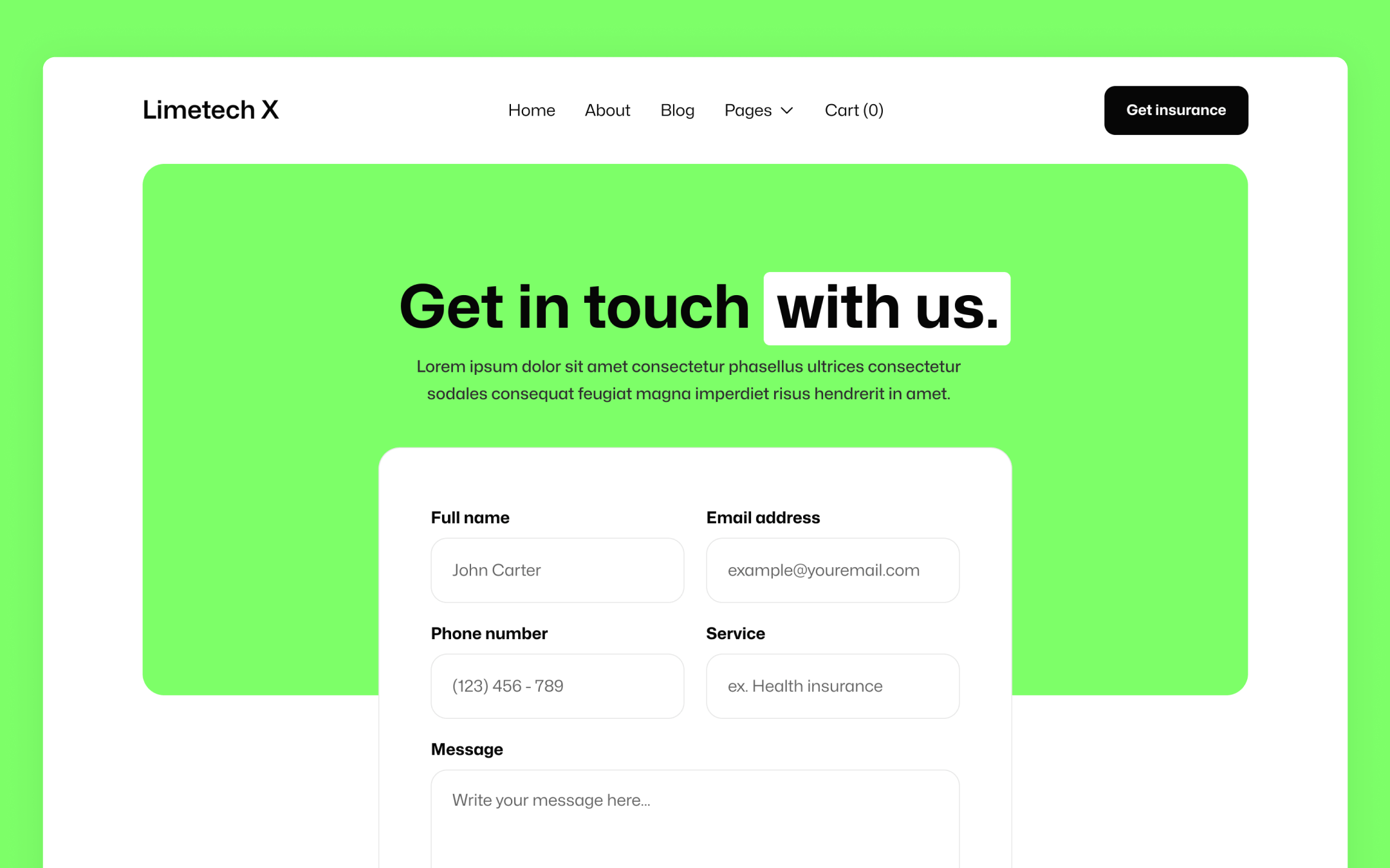 Limetech X Template para Webflow